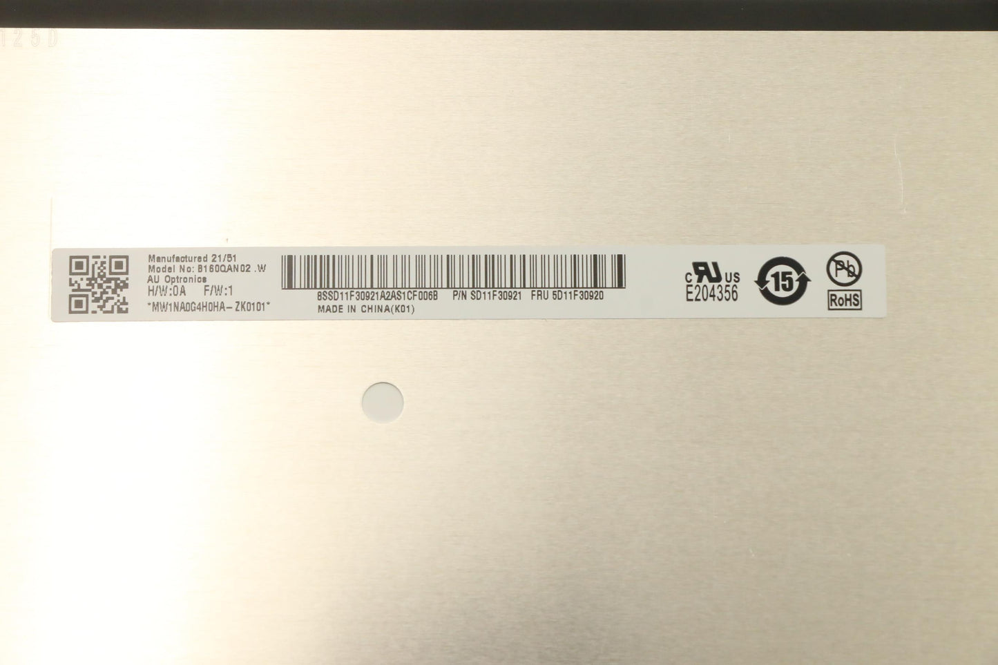 Lenovo Display, 16", WQXGA, Non-Touch, Anti-Glare, IPS, 400nit, 100% sRGB - 5D11F30920