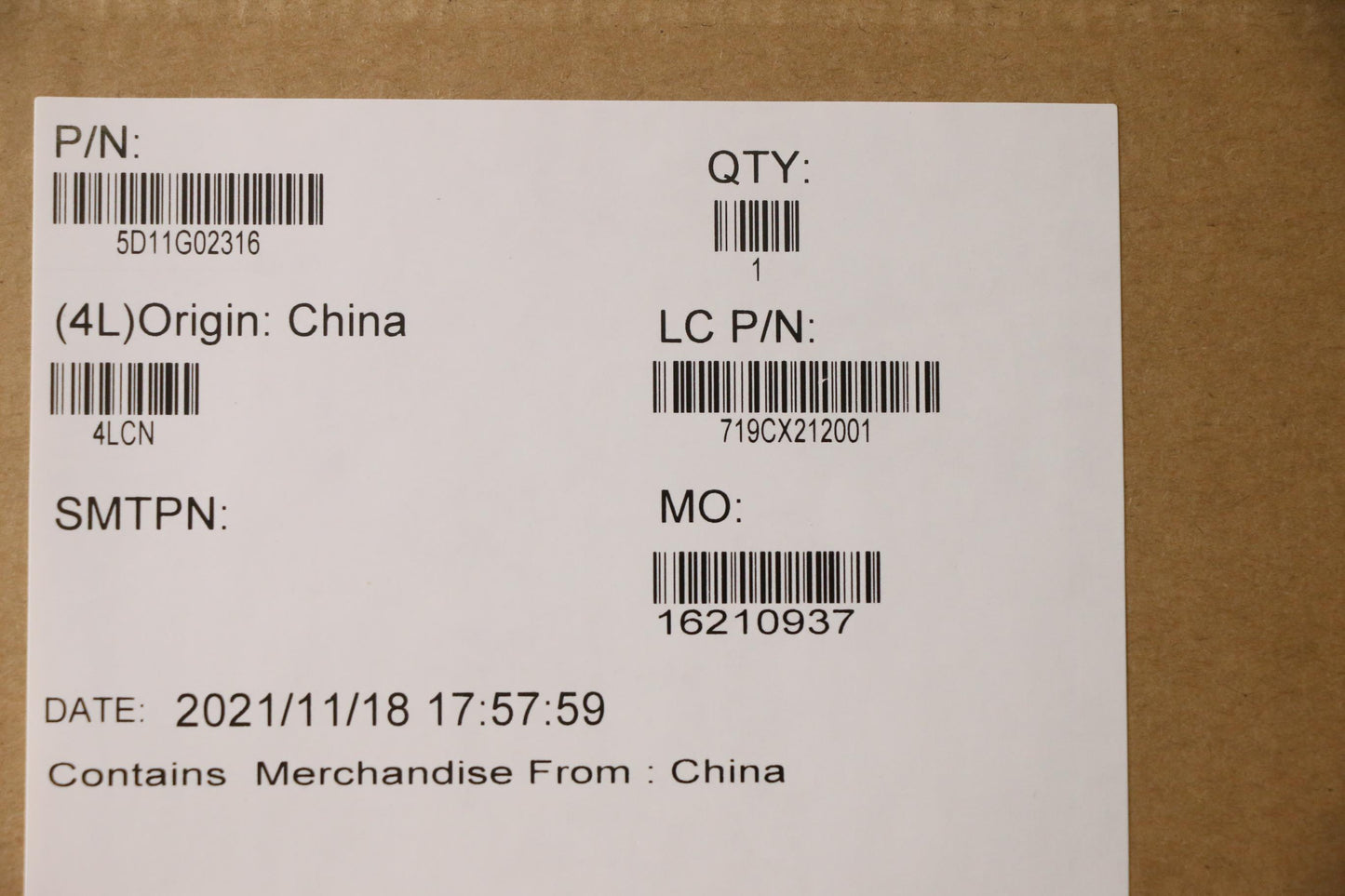 Lenovo Display Fru Cs Mng007Da1-8 Wqx - 5D11G02316