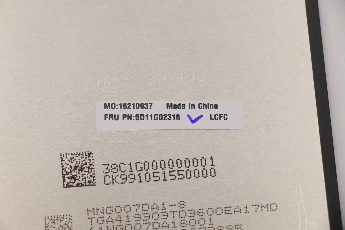 Lenovo Display Fru Cs Mng007Da1-8 Wqx - 5D11G02316