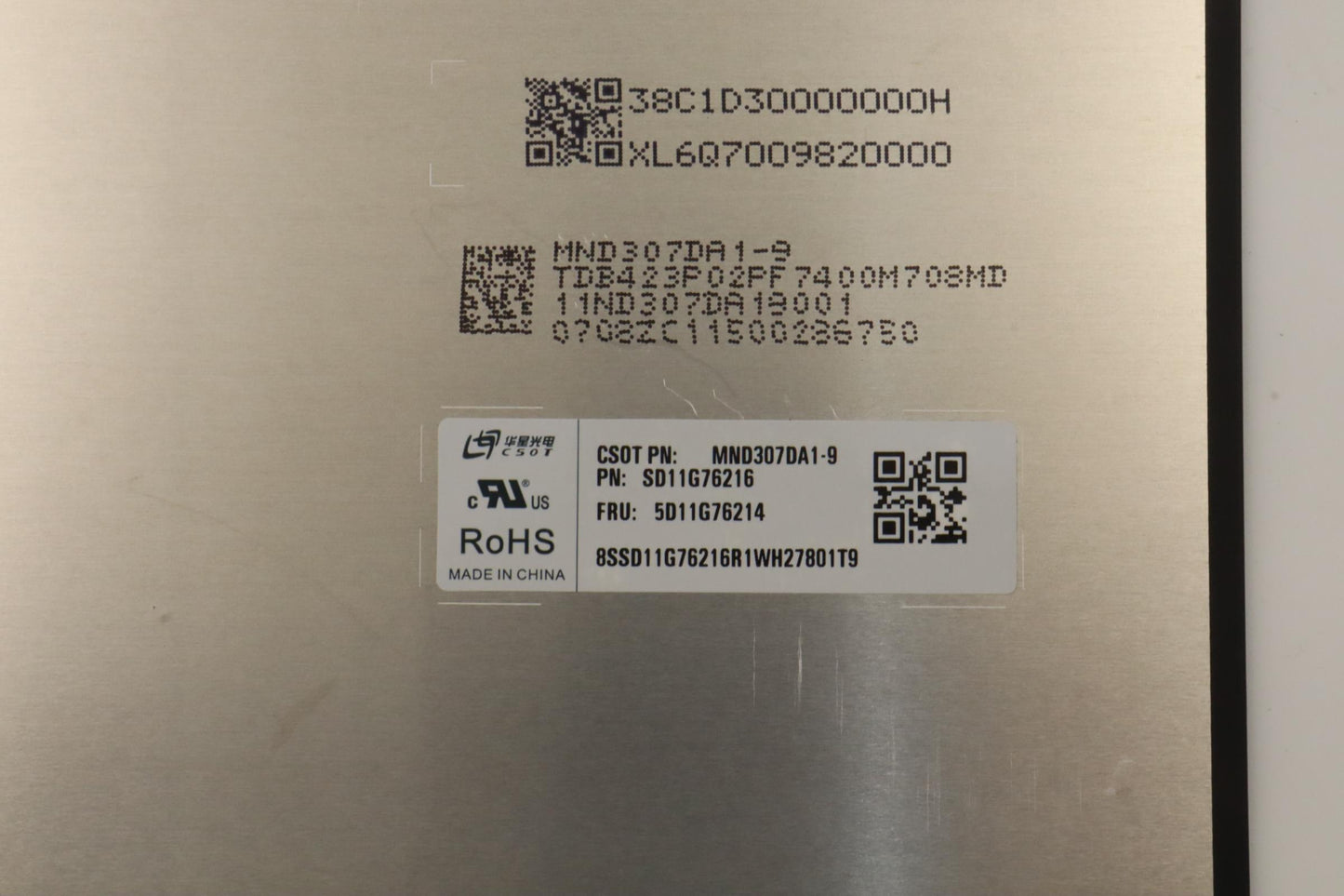 Lenovo 13.3" WQXGA Display, Non-Touch, Anti-Glare, IPS, 400 nits, 110% sRGB - 5D11G76214