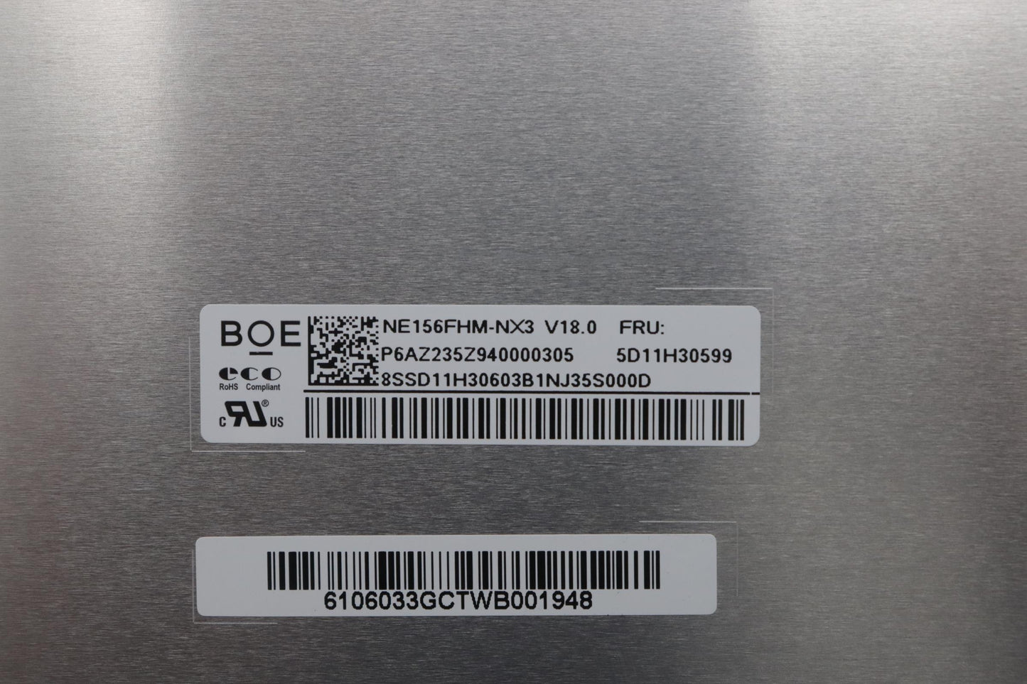 Lenovo Display Fru Boe Ne156Fhmnx3 V1 - 5D11H30599