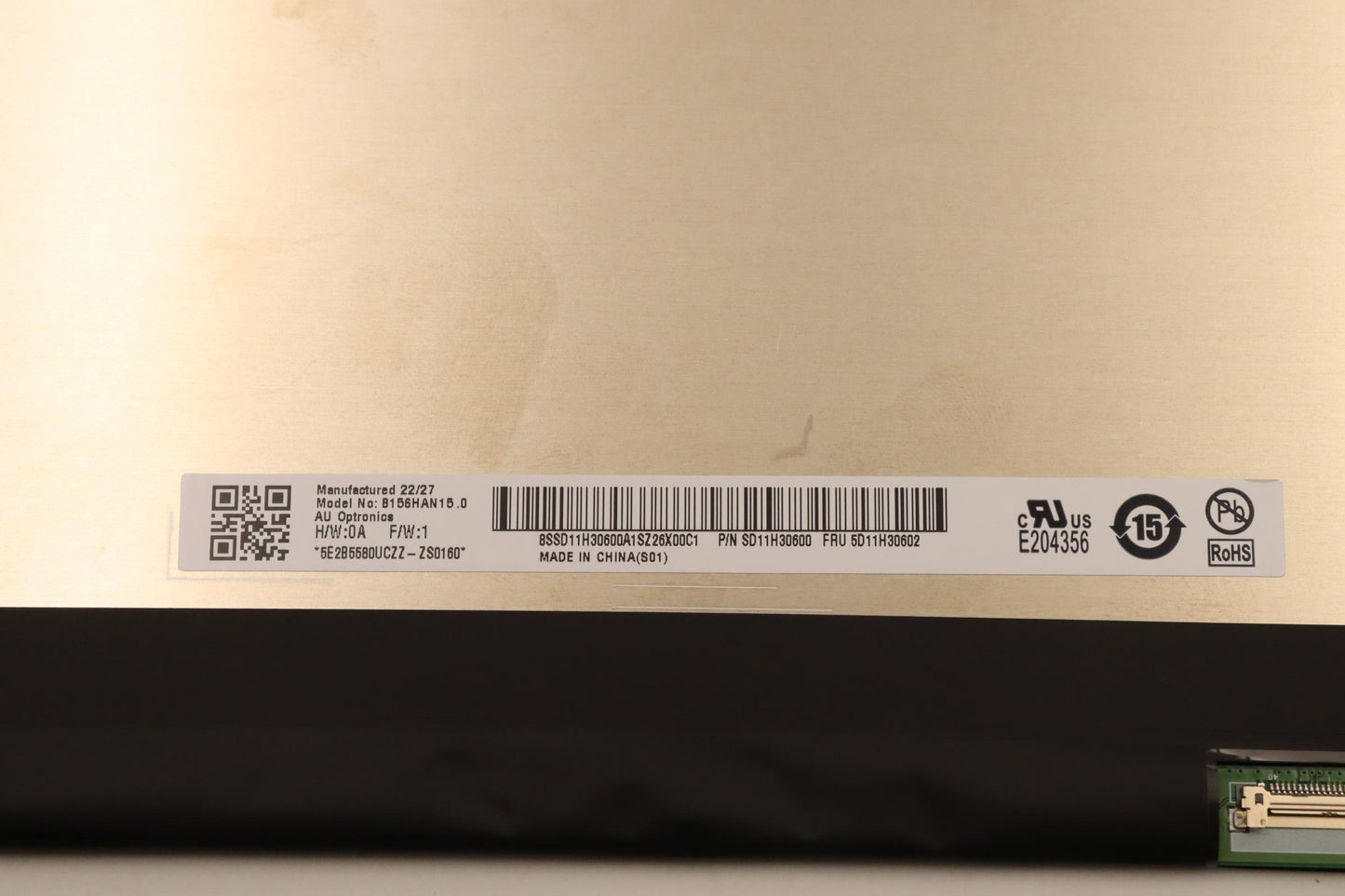 Lenovo Display Fru Auo B156Han150 Hw - 5D11H30602