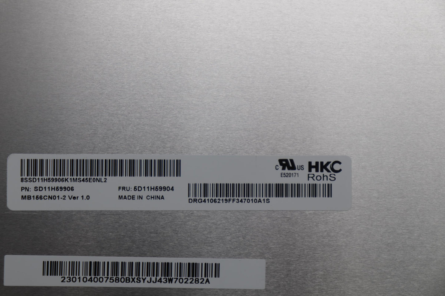 Lenovo Display Fru Hkc Mb156Cn01-2 15 - 5D11H59904