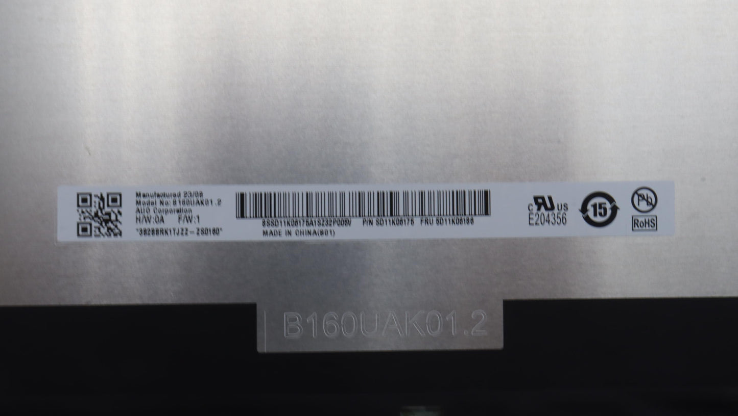 Lenovo Display, 16", WUXGA, Touch, Anti-Glare, IPS, 250 nits - 5D11K06186