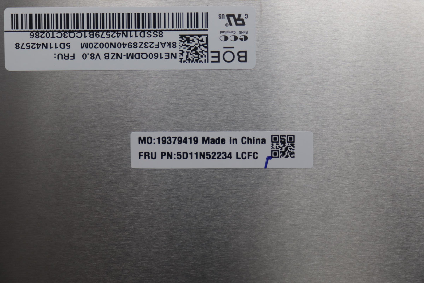 Lenovo Display Fru Boe Ne160Qdm - 5D11N52234