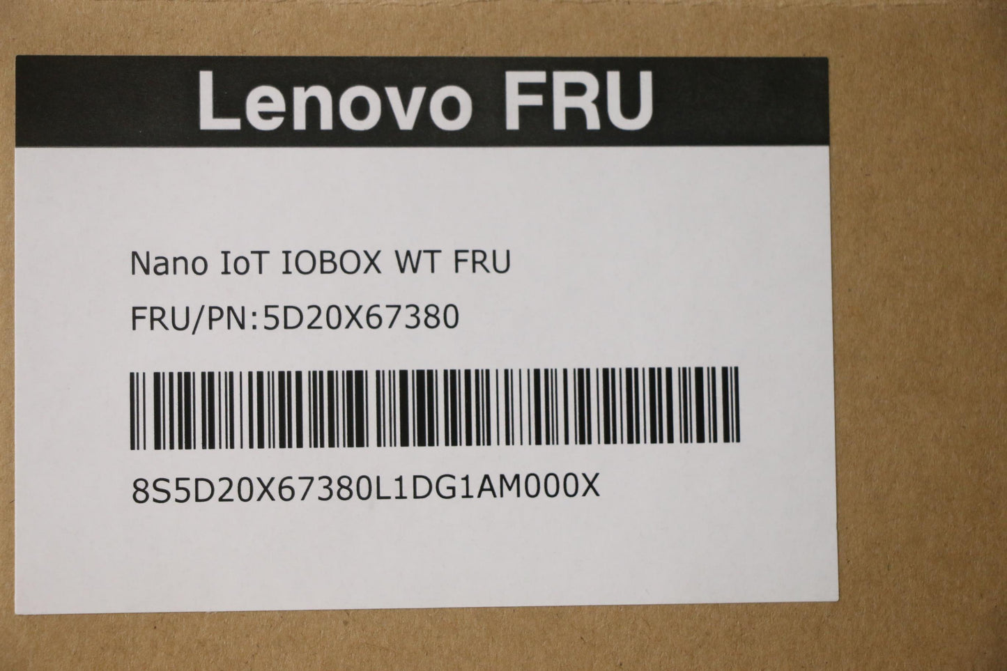 Lenovo Docking Nano Iot Iobox Wt - 5D20X67380