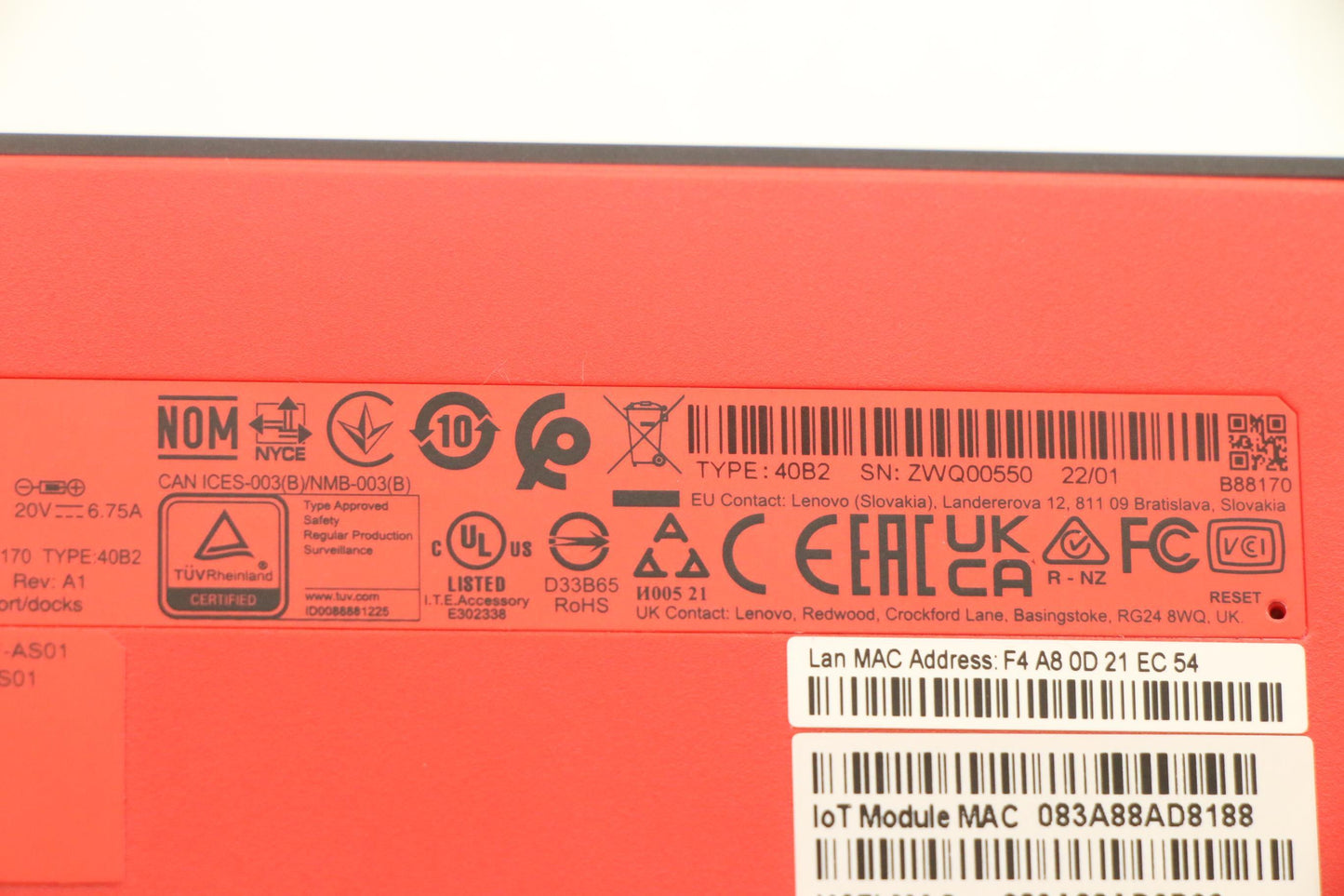Lenovo Docking Fru Tp Usb-C Advanced - 5D21B88170