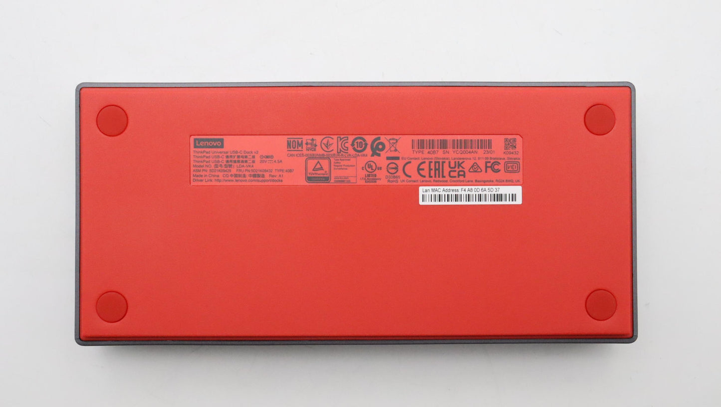 Lenovo Docking Fru For Usb-C Dock V2 - 5D21K09432