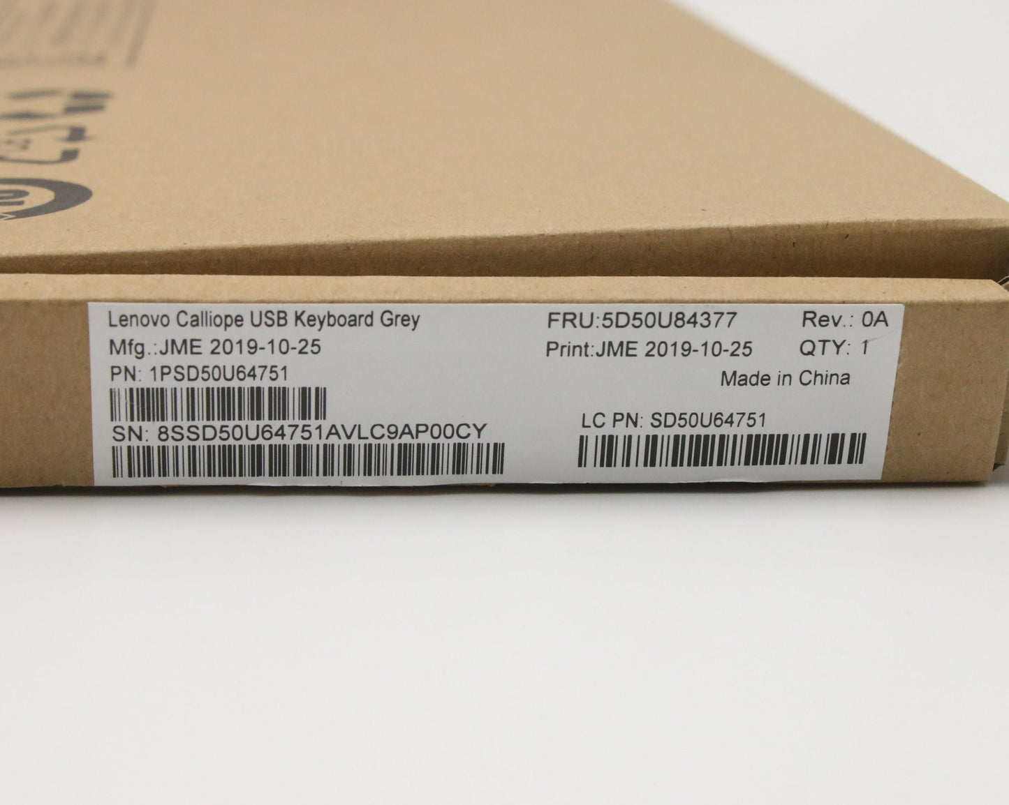 Lenovo Usb Kyb Gy Us Eng 103P Sunrex - 5D50U84377