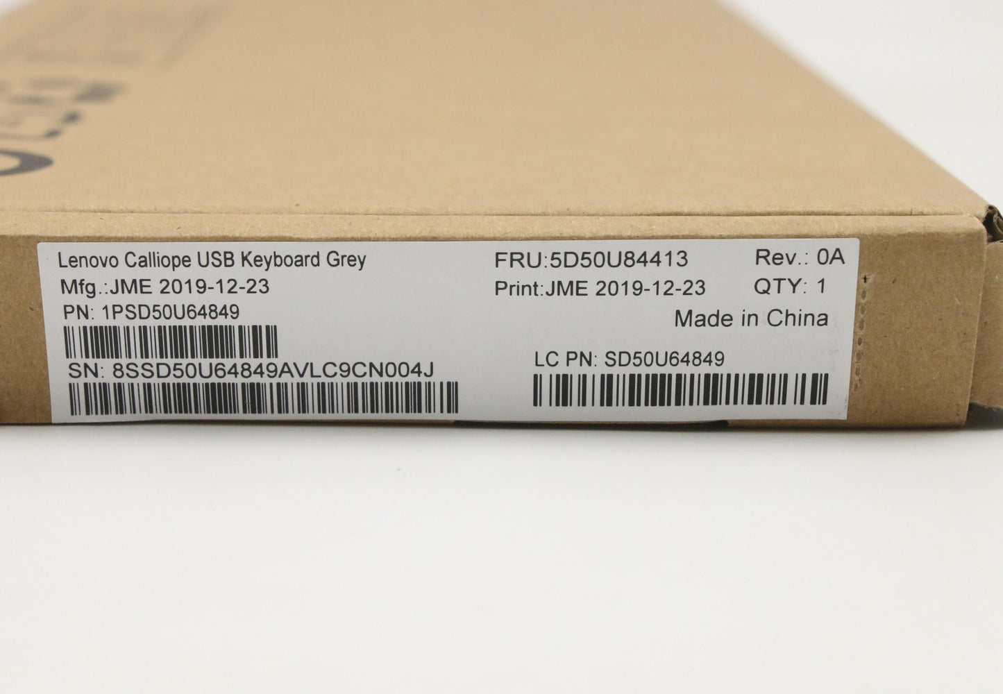 Lenovo Usb Kyb Gy Uke 166 - 5D50U84413
