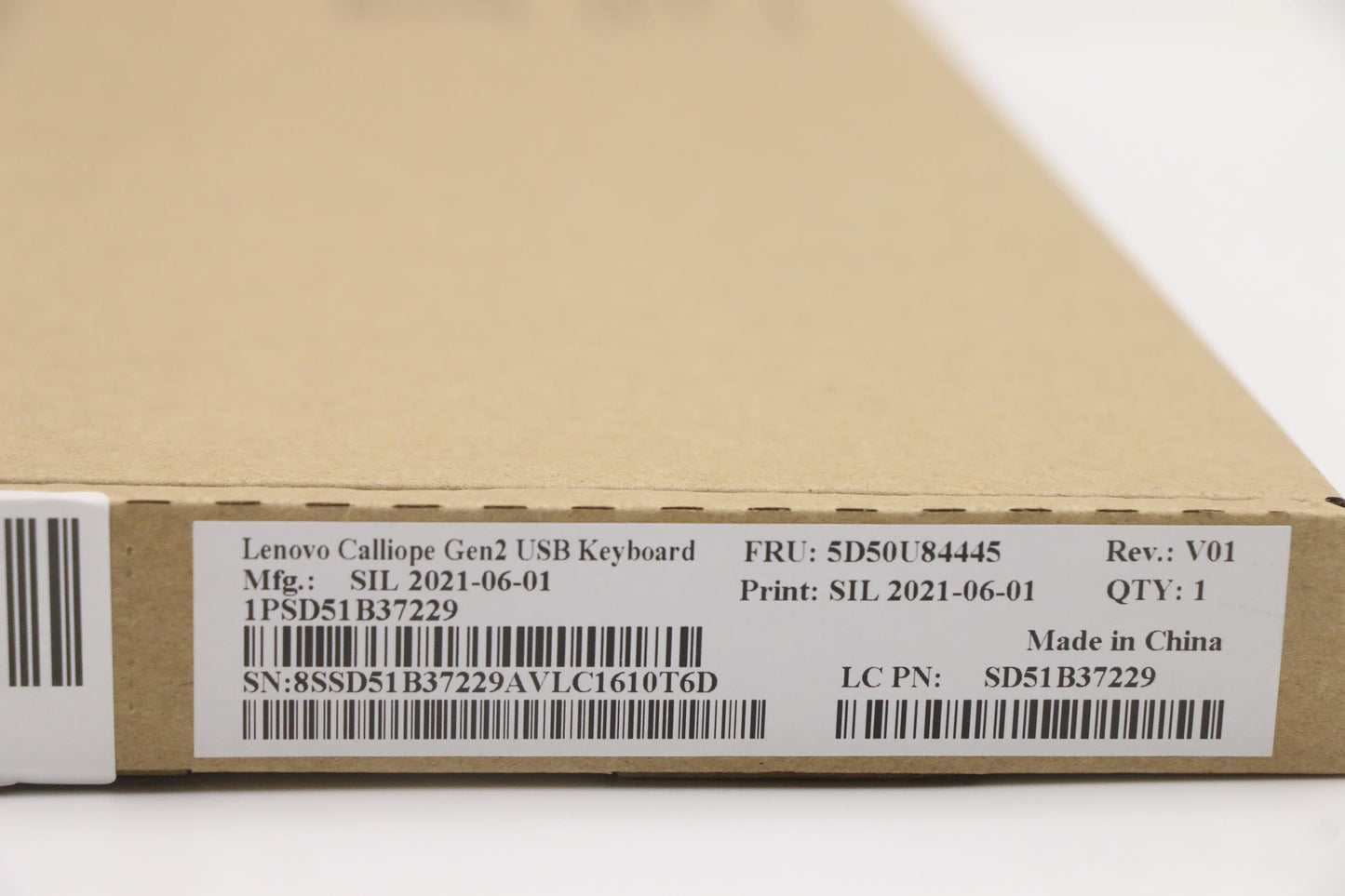 Lenovo Dt_Kyb Usb Calliope Kb Bk Fra - 5D50U84445