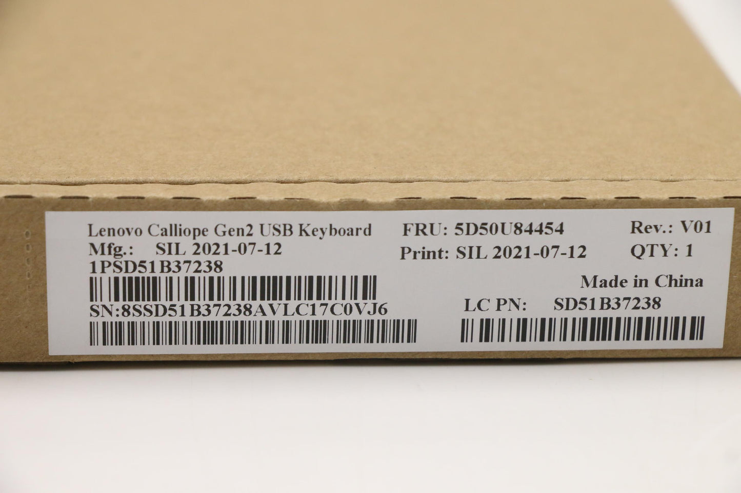 Lenovo Dt_Kyb Usb Calliope Kb Bk Ita - 5D50U84454