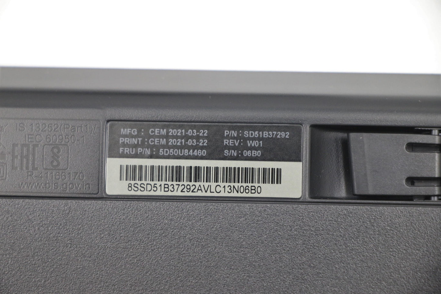 Lenovo Dt_Kyb Usb Calliope Kb Bk Por - 5D50U84460