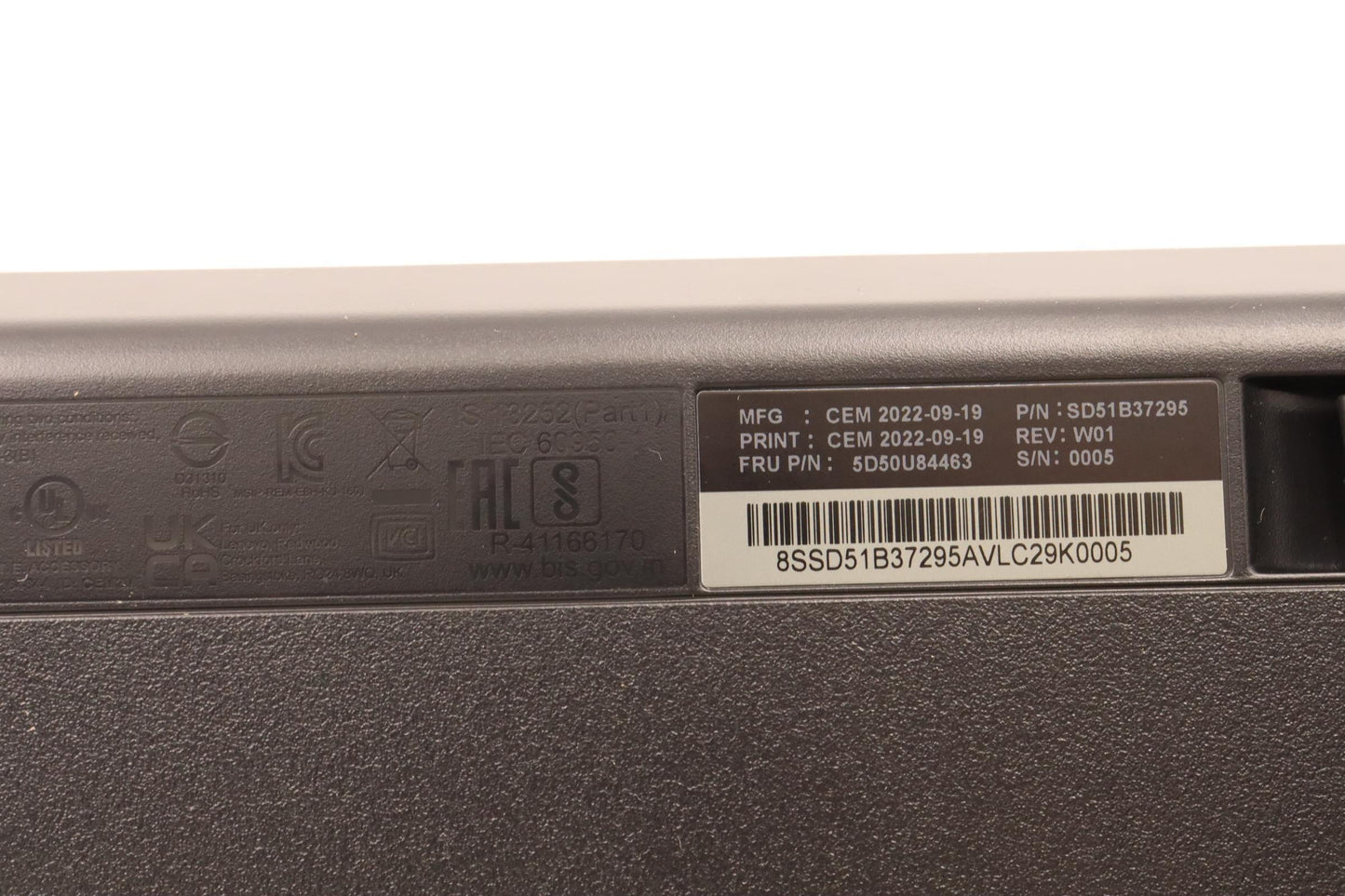 Lenovo Dt_Kyb Usb Calliope Kb Bk Ser - 5D50U84463