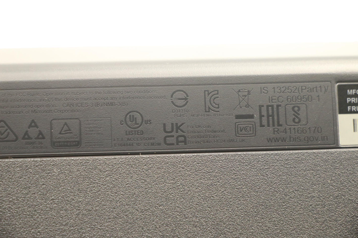Lenovo Dt_Kyb Usb Calliope Kb Bk Uke - 5D50U84471