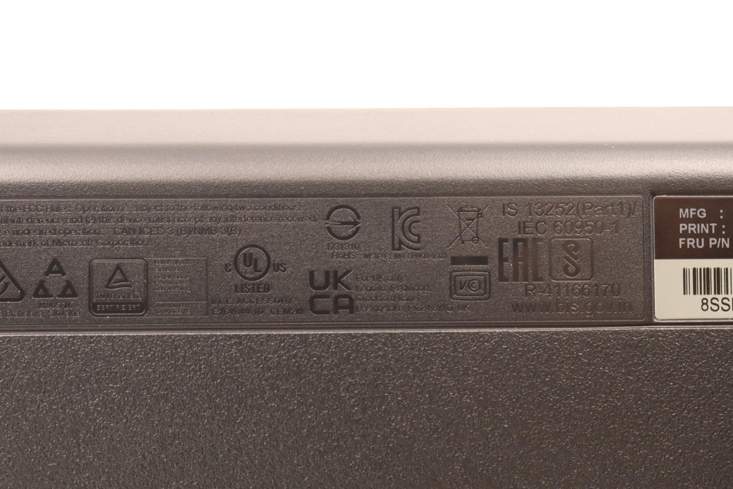 Lenovo Dt_Kyb Usb Calliope Kb Bk Lit - 5D50U84475