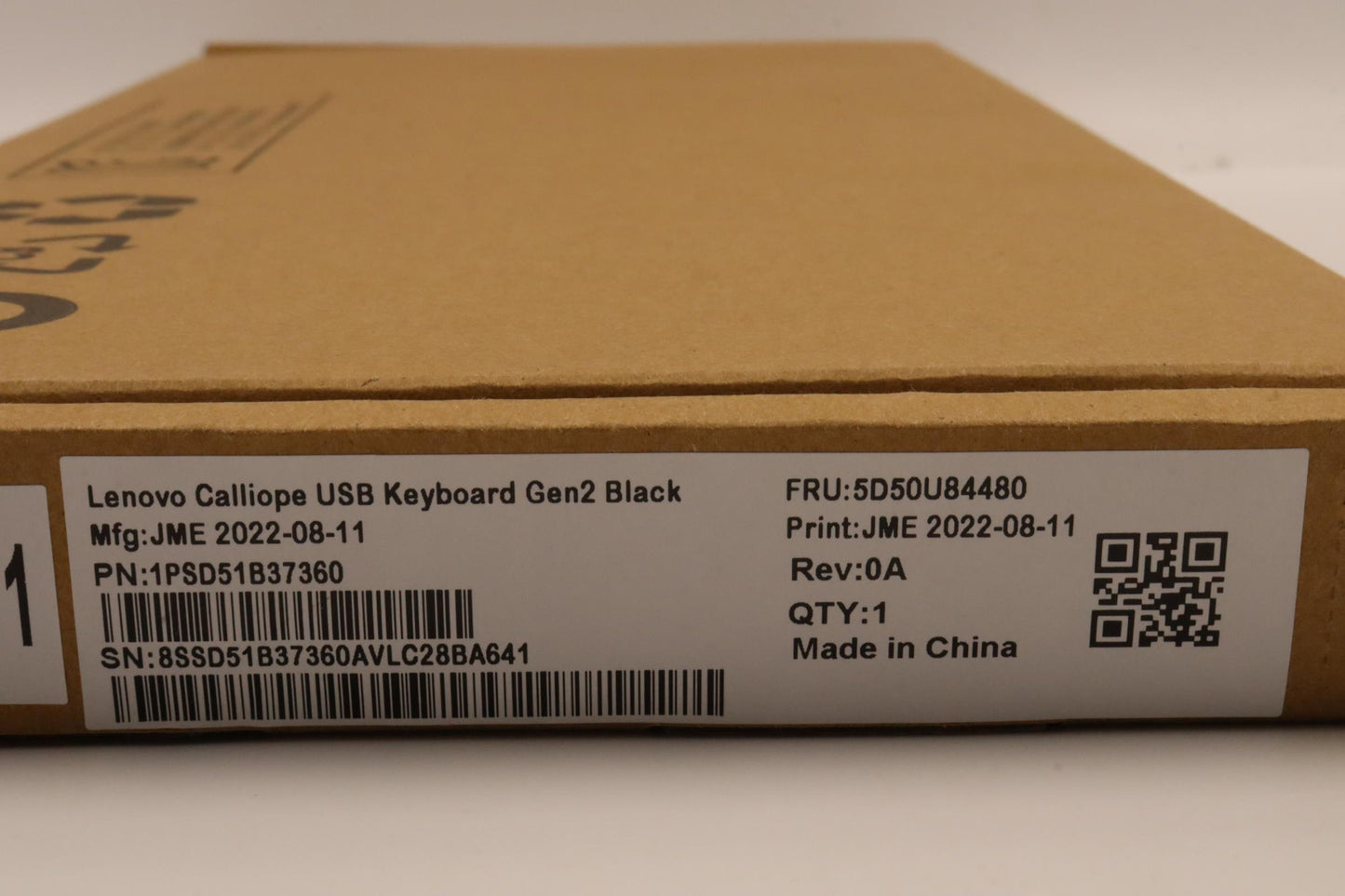 Lenovo Dt_Kyb Usb Calliope Kb Bk Eng/ - 5D50U84480