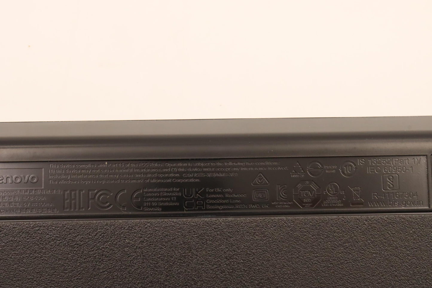 Lenovo Dt_Kyb Usb Calliope Kb Bk Eng/ - 5D50U84480