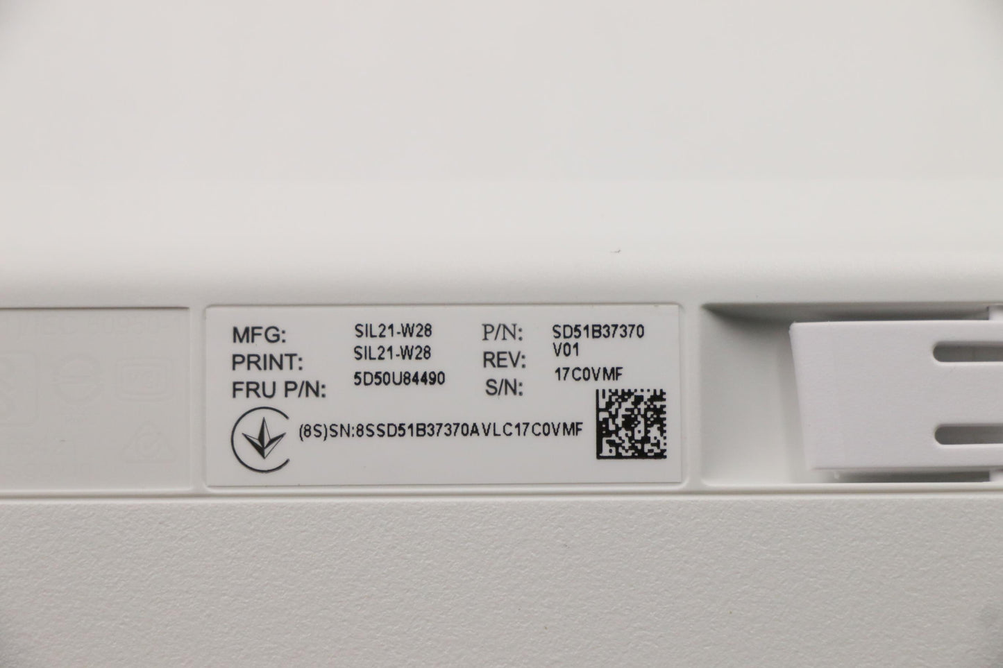 Lenovo Dt_Kyb Usb G2 Wht_Ru-Cy - 5D50U84490