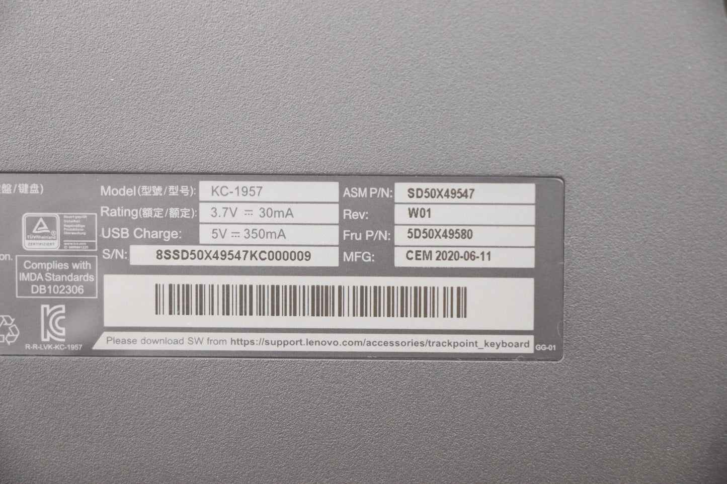 Lenovo Dt_Kyb Trackpoint Keyboard Ii - 5D50X49580