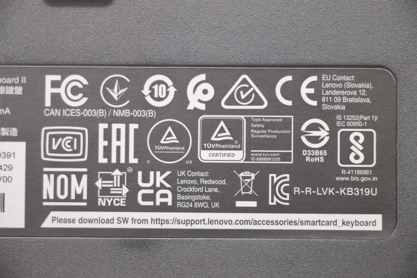 Lenovo Dt_Kyb Smc Kbd-Us English - 5D51B69429