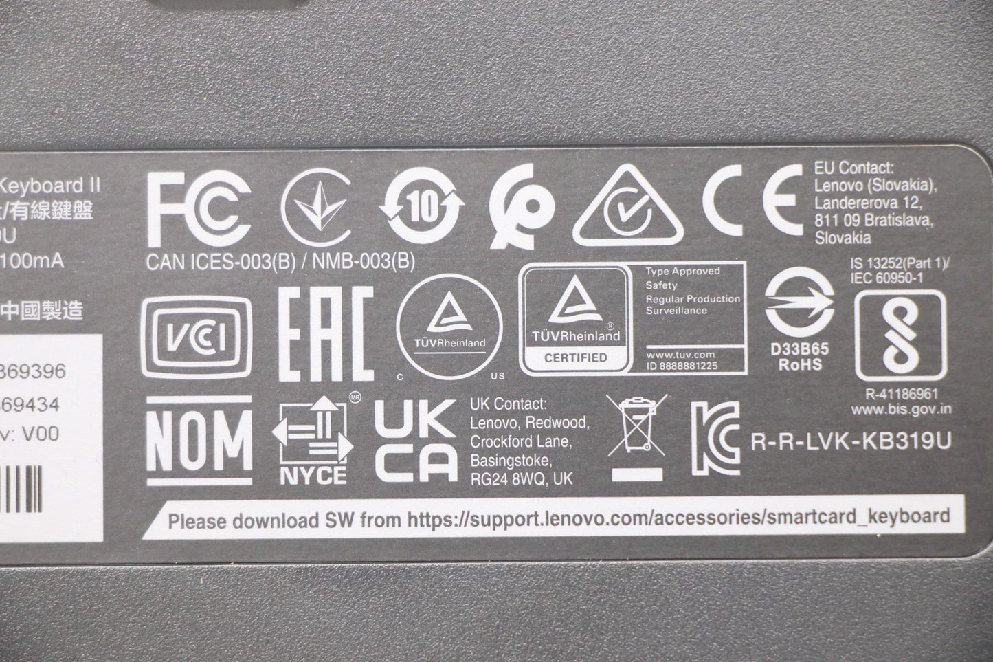 Lenovo Dt_Kyb Smc Kbd-Hebrew - 5D51B69434