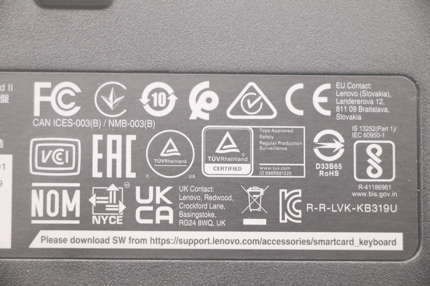 Lenovo Dt_Kyb Smc Kbd-Belgium/Fren - 5D51B69439