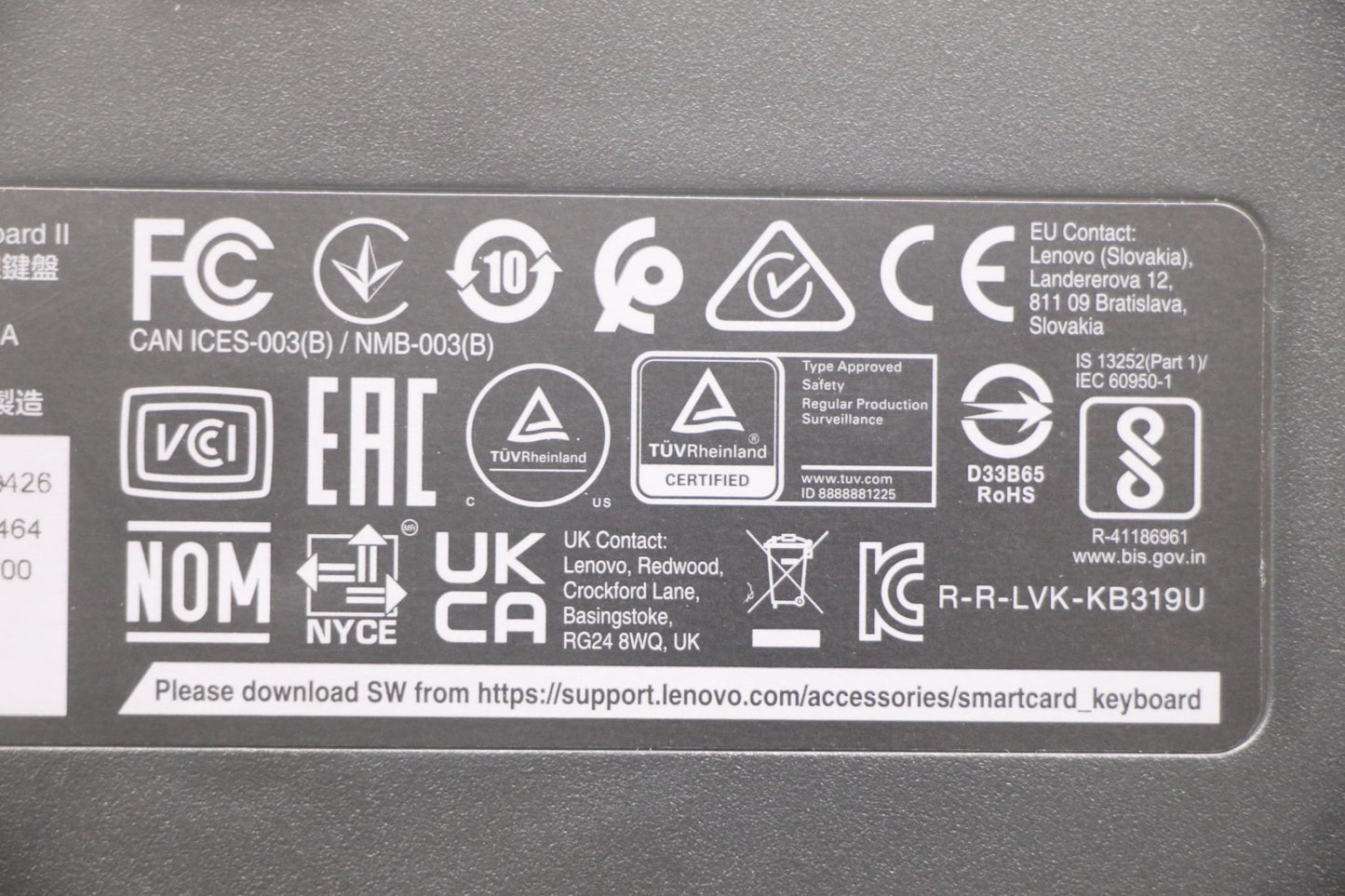 Lenovo Dt_Kyb Smc Kbd-Cze/Slov - 5D51B69464
