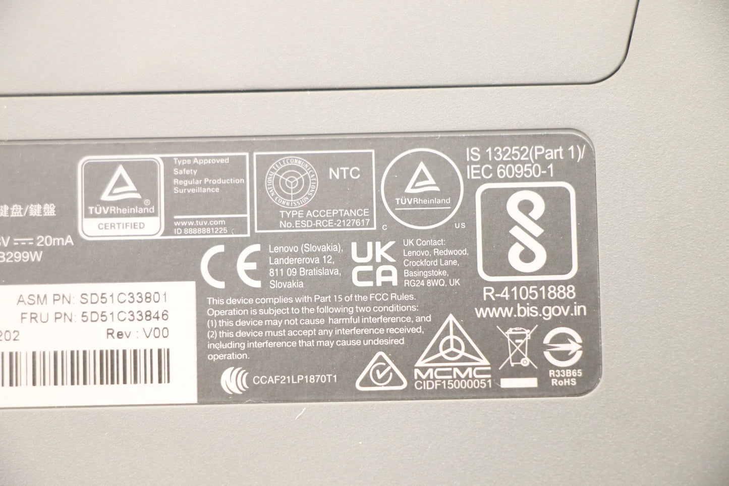Lenovo Kyb_Mouse Split Kbd-Danish - 5D51C33846
