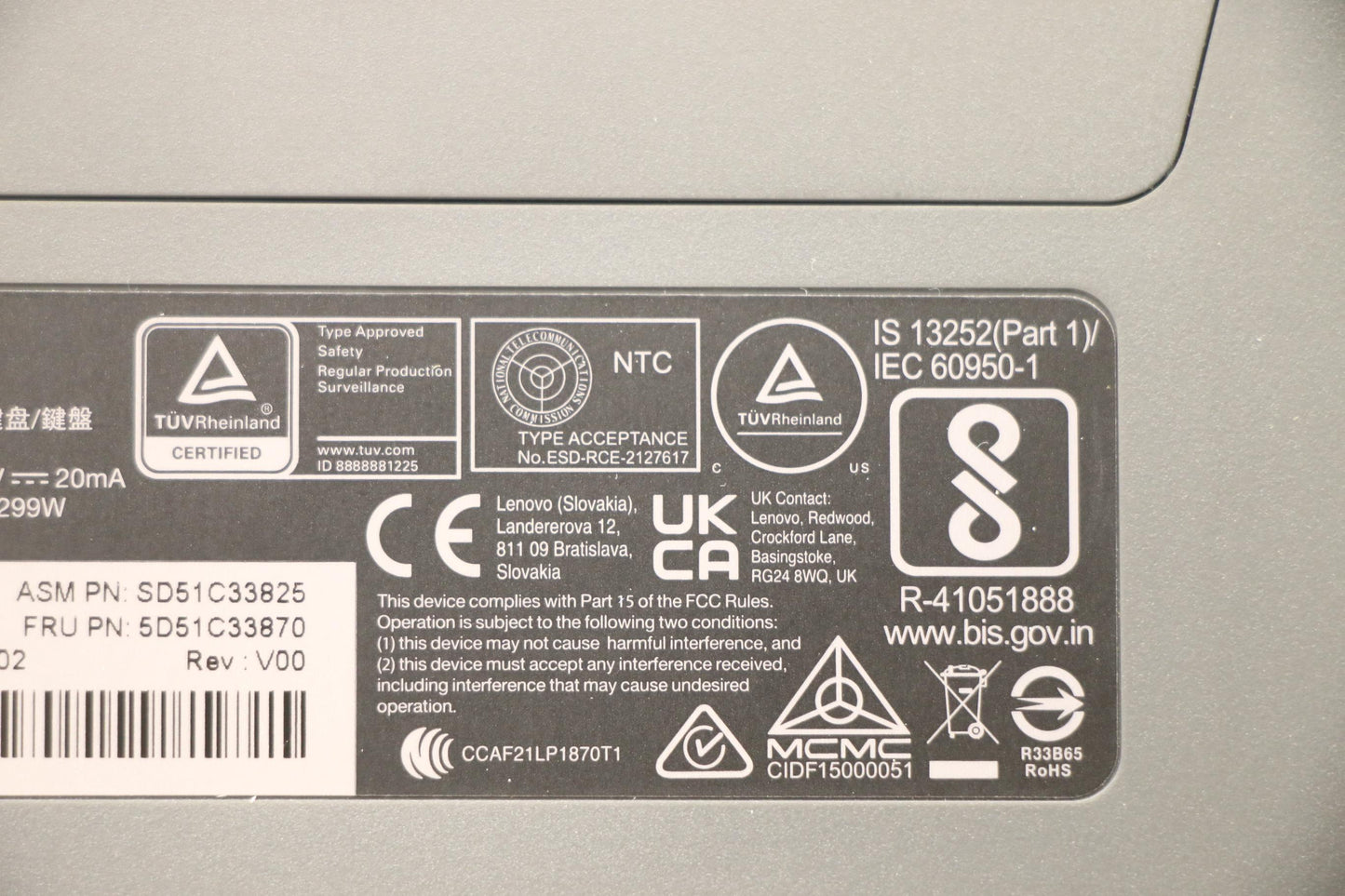 Lenovo Kyb_Mouse Split Kbd-Turkish 17 - 5D51C33870
