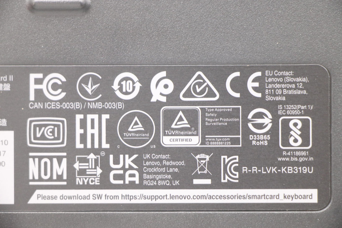 Lenovo Dt_Kyb Smc Kbd-Slovenian - 5D51C95517