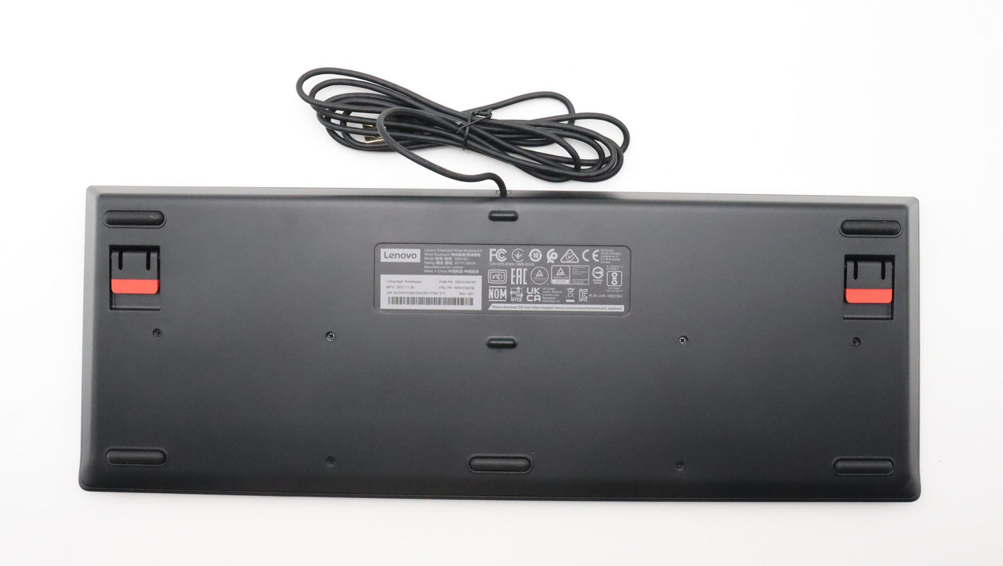 Lenovo Dt_Kyb Smc Kbd-Norwegian - 5D51H38238