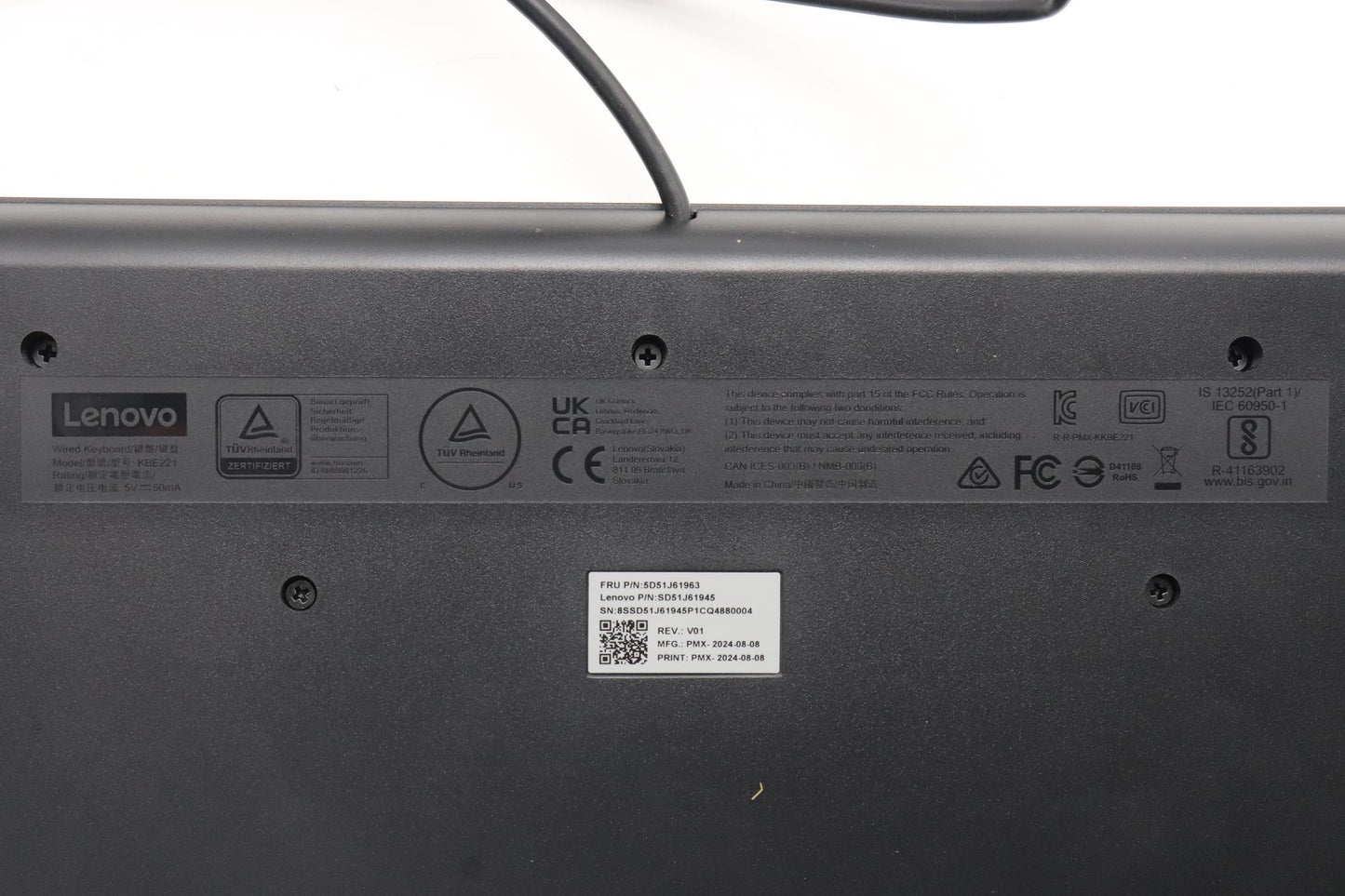 Lenovo Dtkyb Primax Chrome Usb Kbblac - 5D51J61963