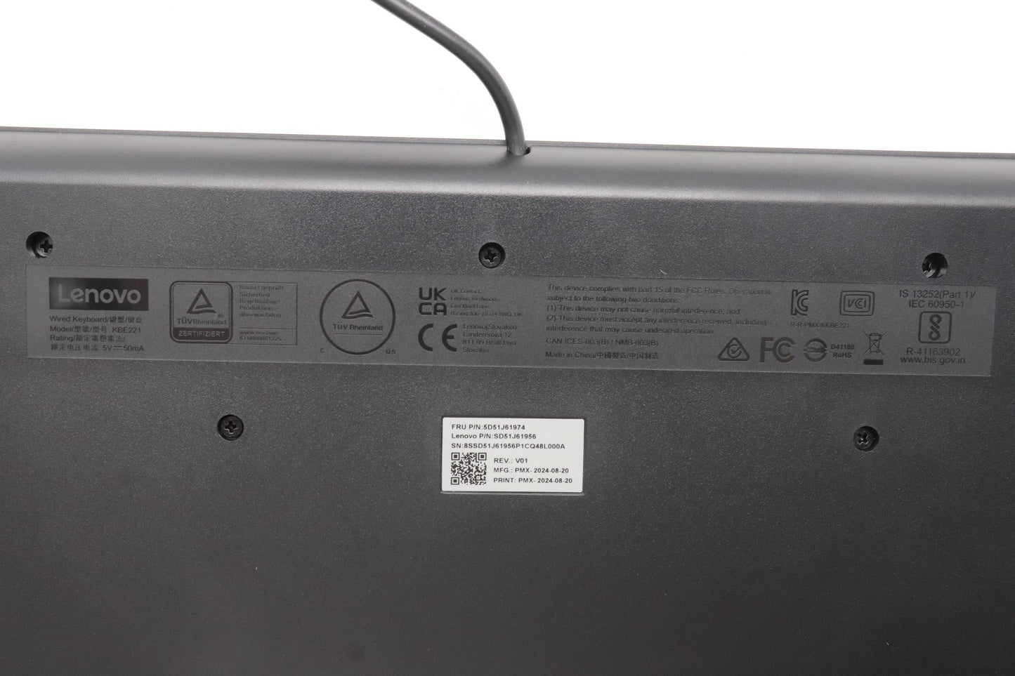 Lenovo Dtkyb Primax Chrome Usb Kbblac - 5D51J61974