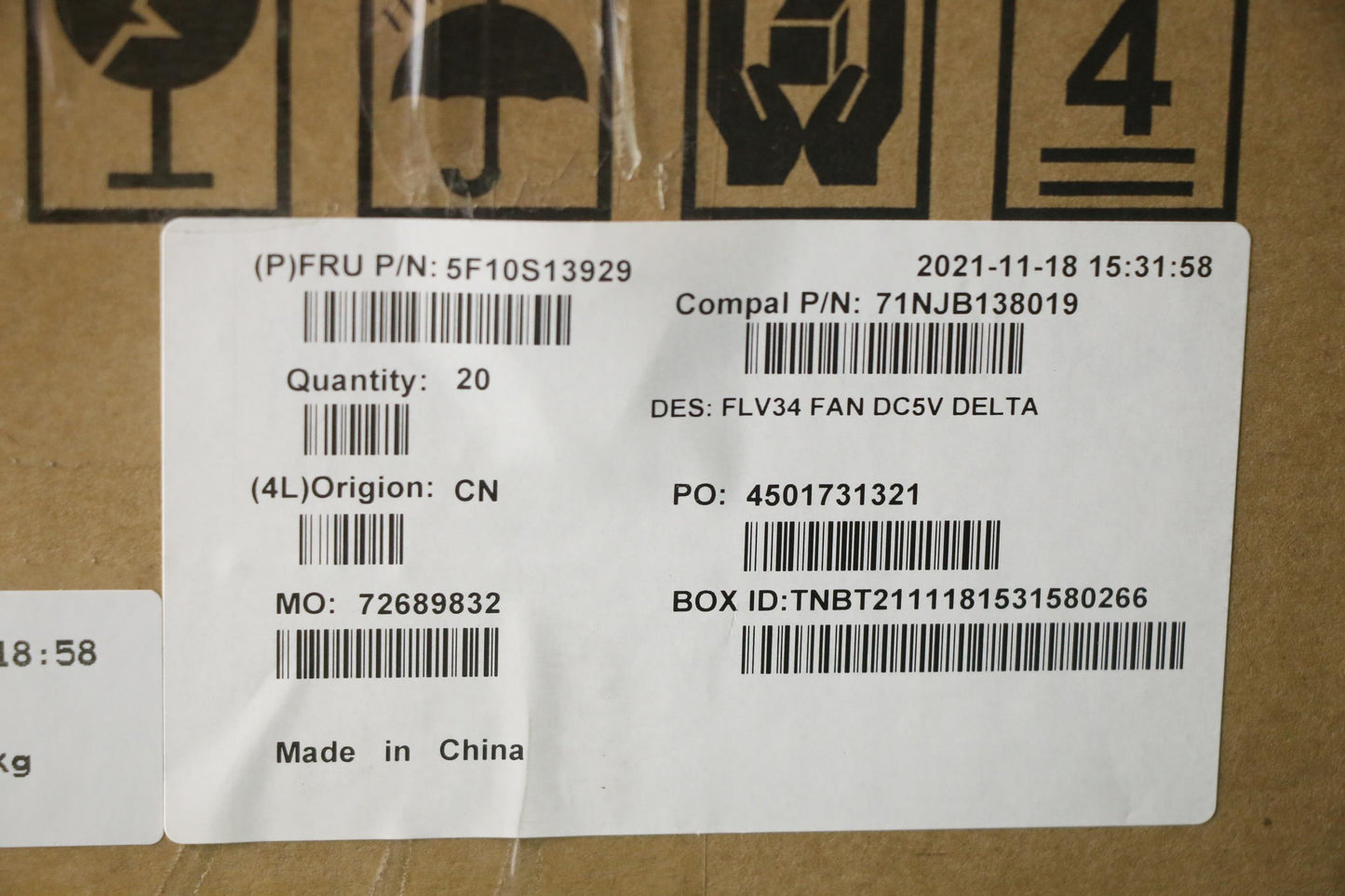 Lenovo Delta System Fan - 5F10S13929