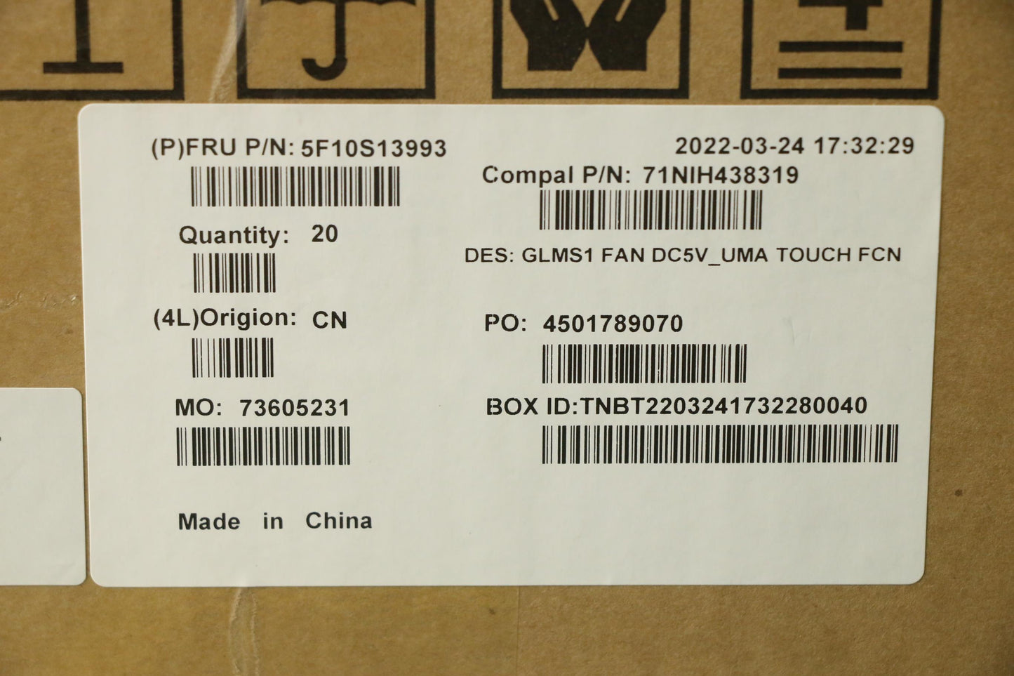 Lenovo Fan System Fan C 82Qk Uma T Fc - 5F10S13993