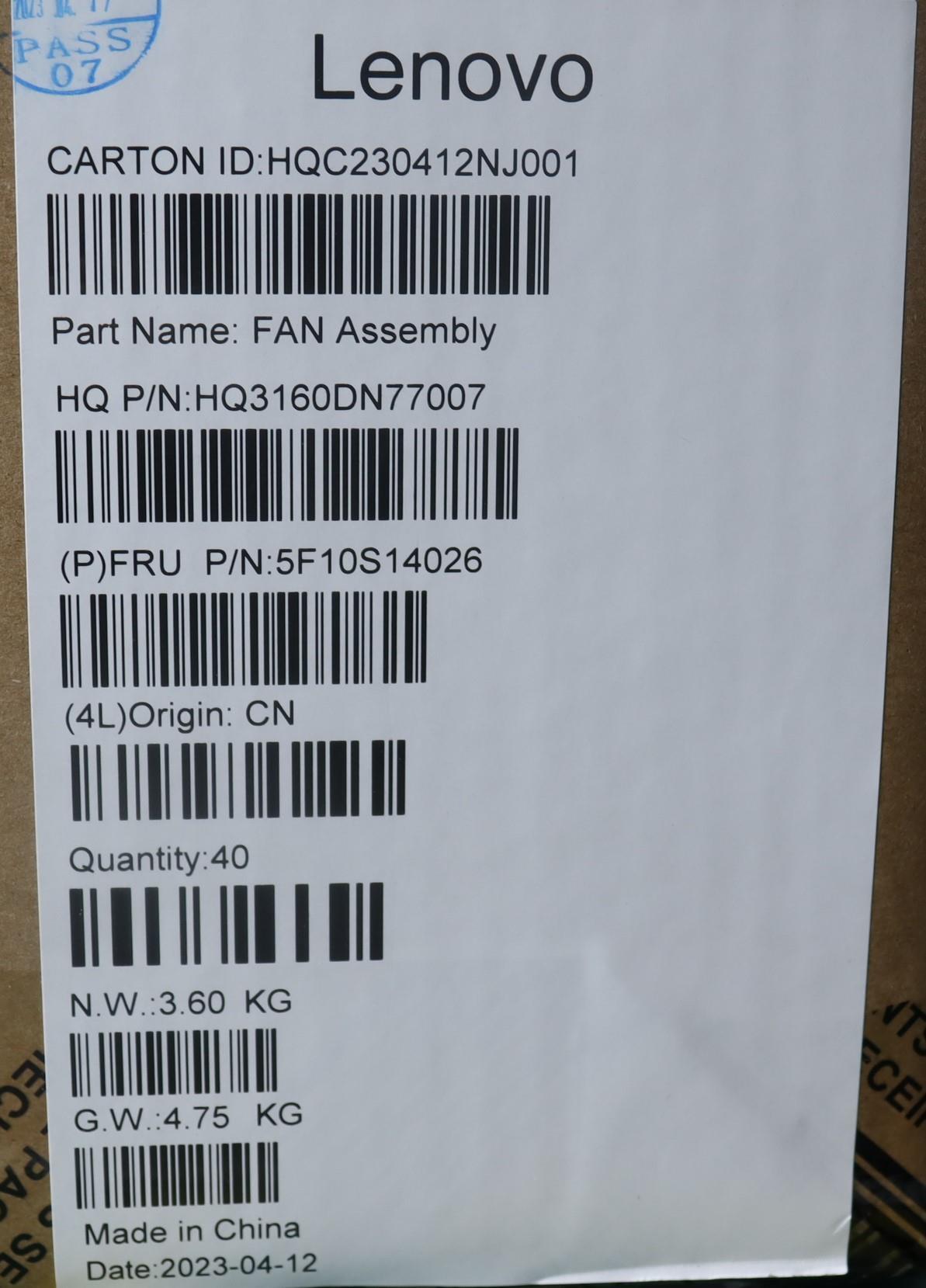 Lenovo - System FAN 21CY_L+R - 5F10S14026