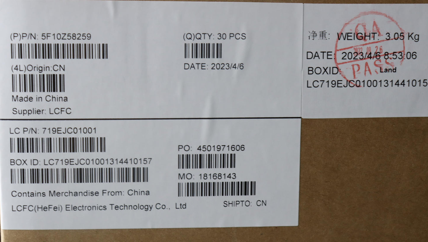 Lenovo Fan Fru Fan Fan Dc5V Avc Bapd0 - 5F10Z58259