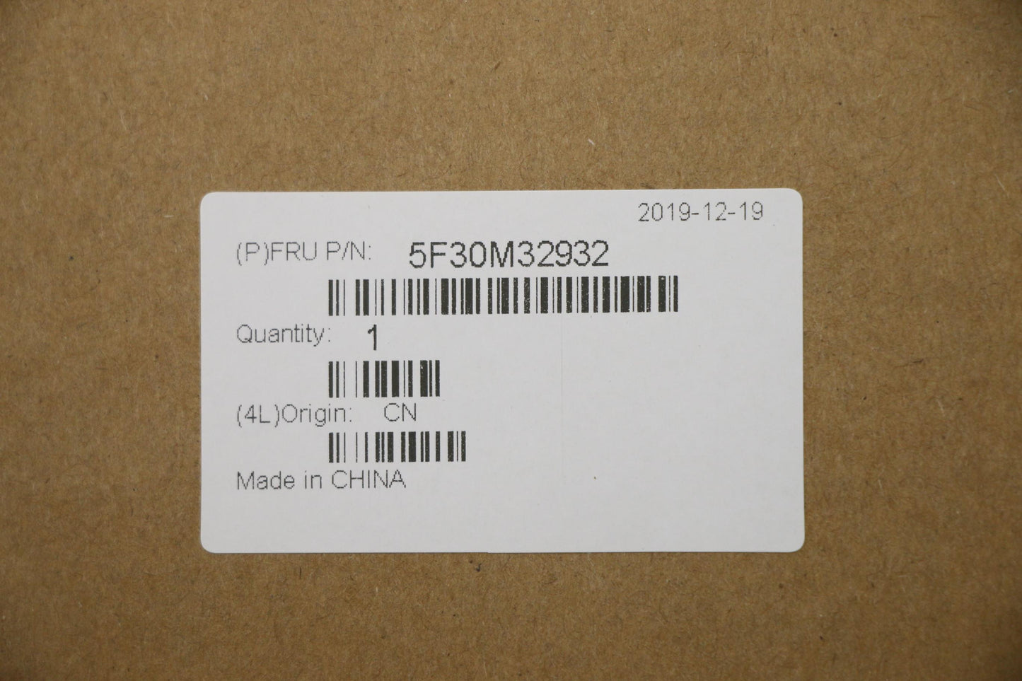 Lenovo Fp Black W/Ffc - 5F30M32932