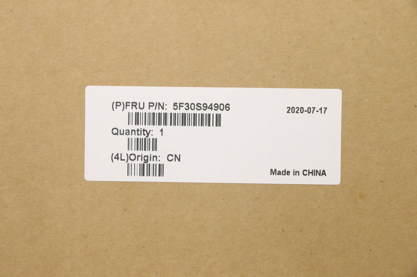 Lenovo Cards Misc Internal; Usb, Audi - 5F30S94906