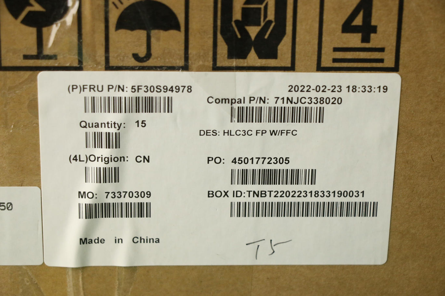 Lenovo Finger_Prt Fp Bd C 82Ud W/Ffc - 5F30S94978