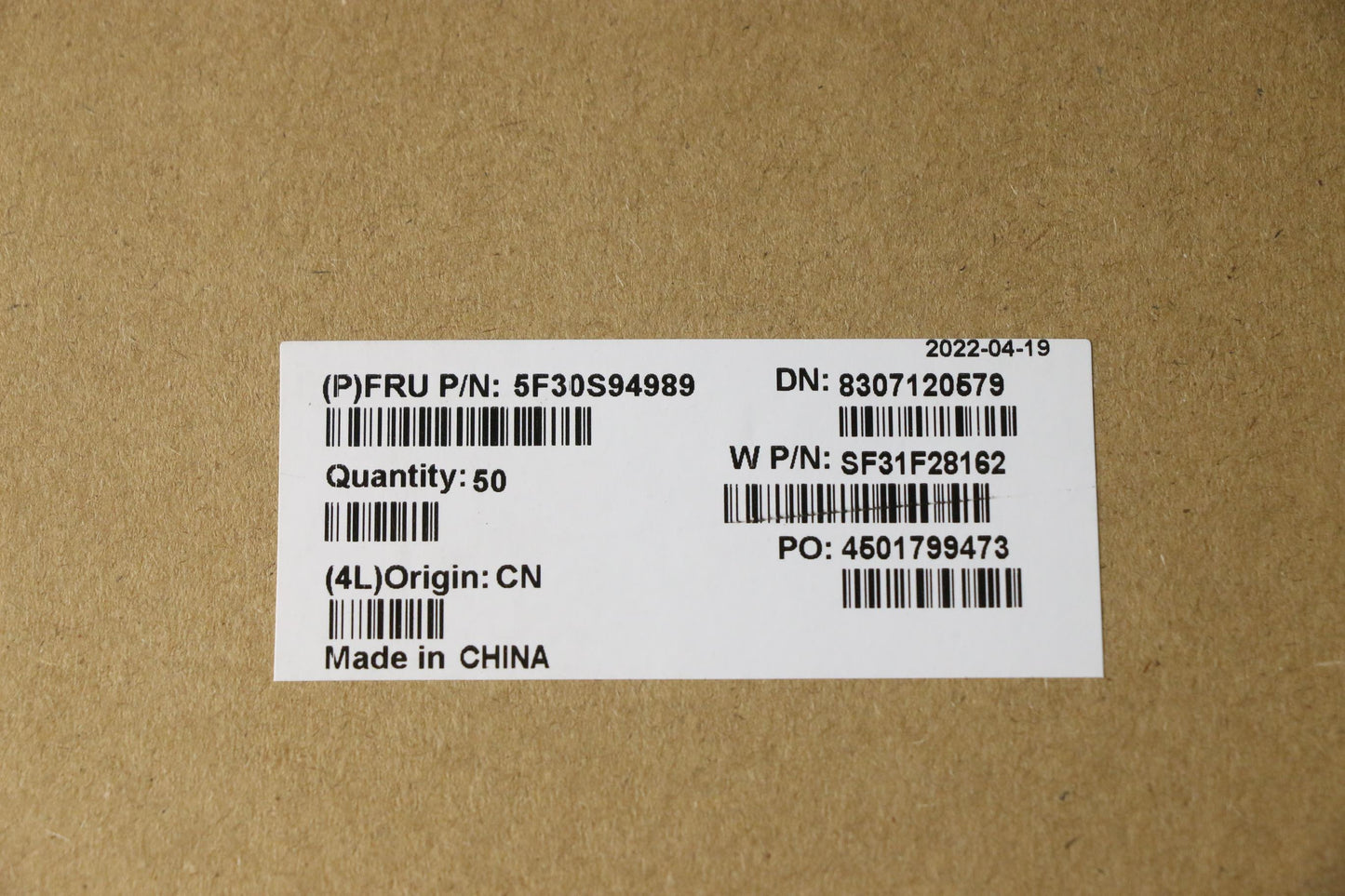Lenovo Fingerprt Fp Bd W 82R9 Cg - 5F30S94989