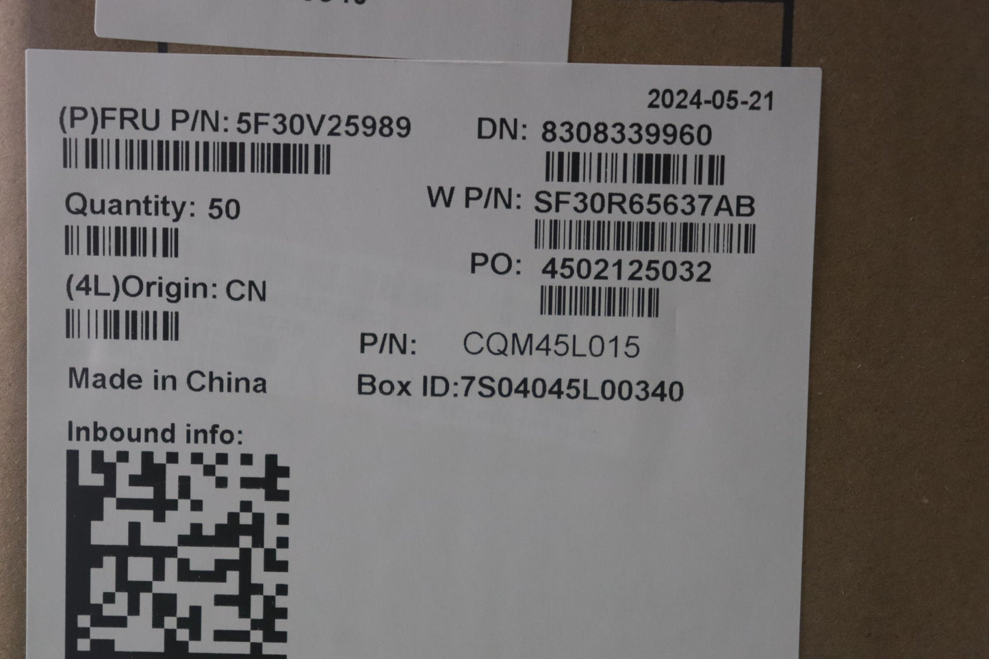 Lenovo Fingerprt Fru Fpr Sg Rnd Ptc S - 5F30V25989
