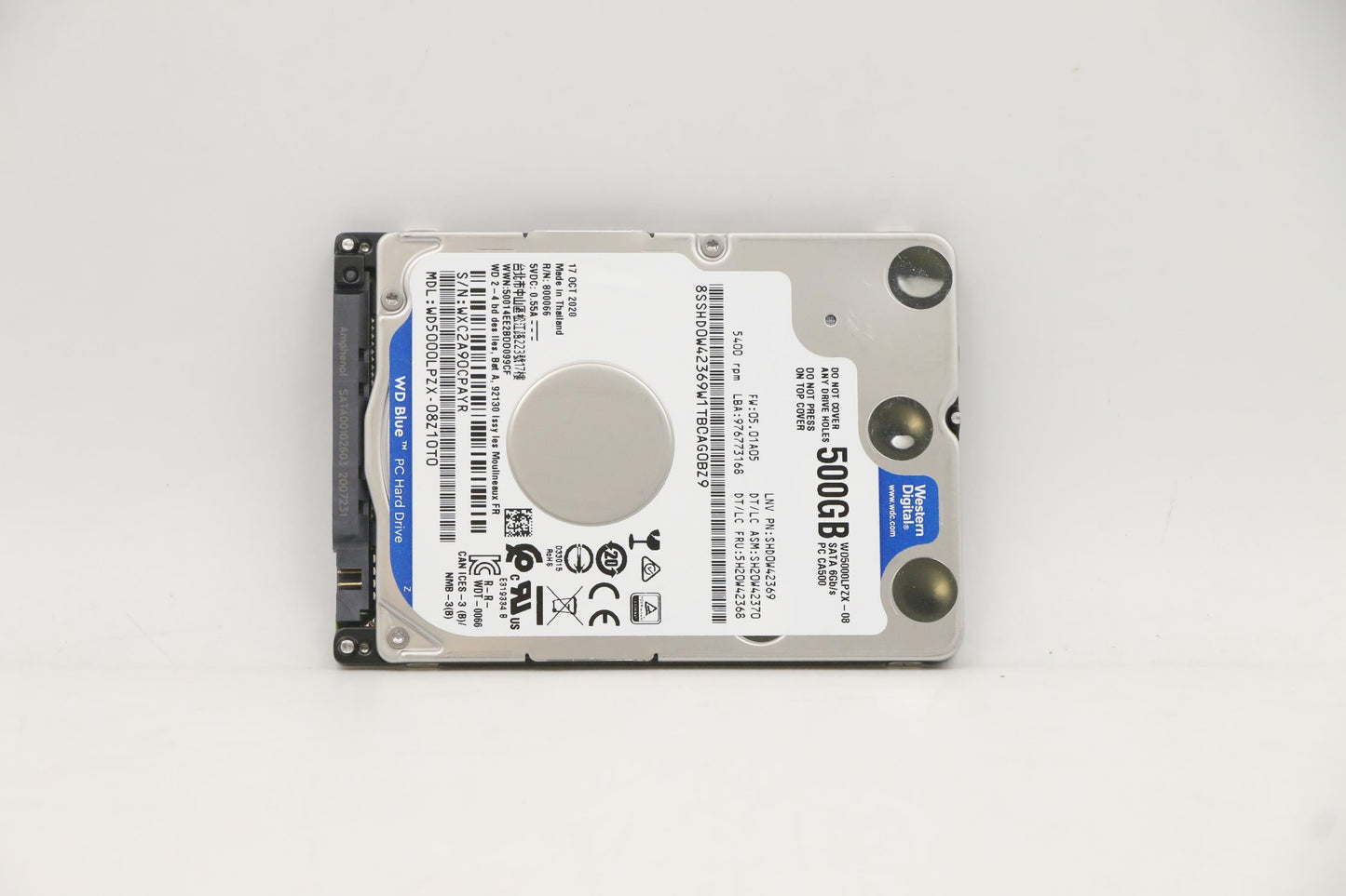 Lenovo 5H20W42368 Wd5000Lpzx-08Z10 5.4K 500G Hdd