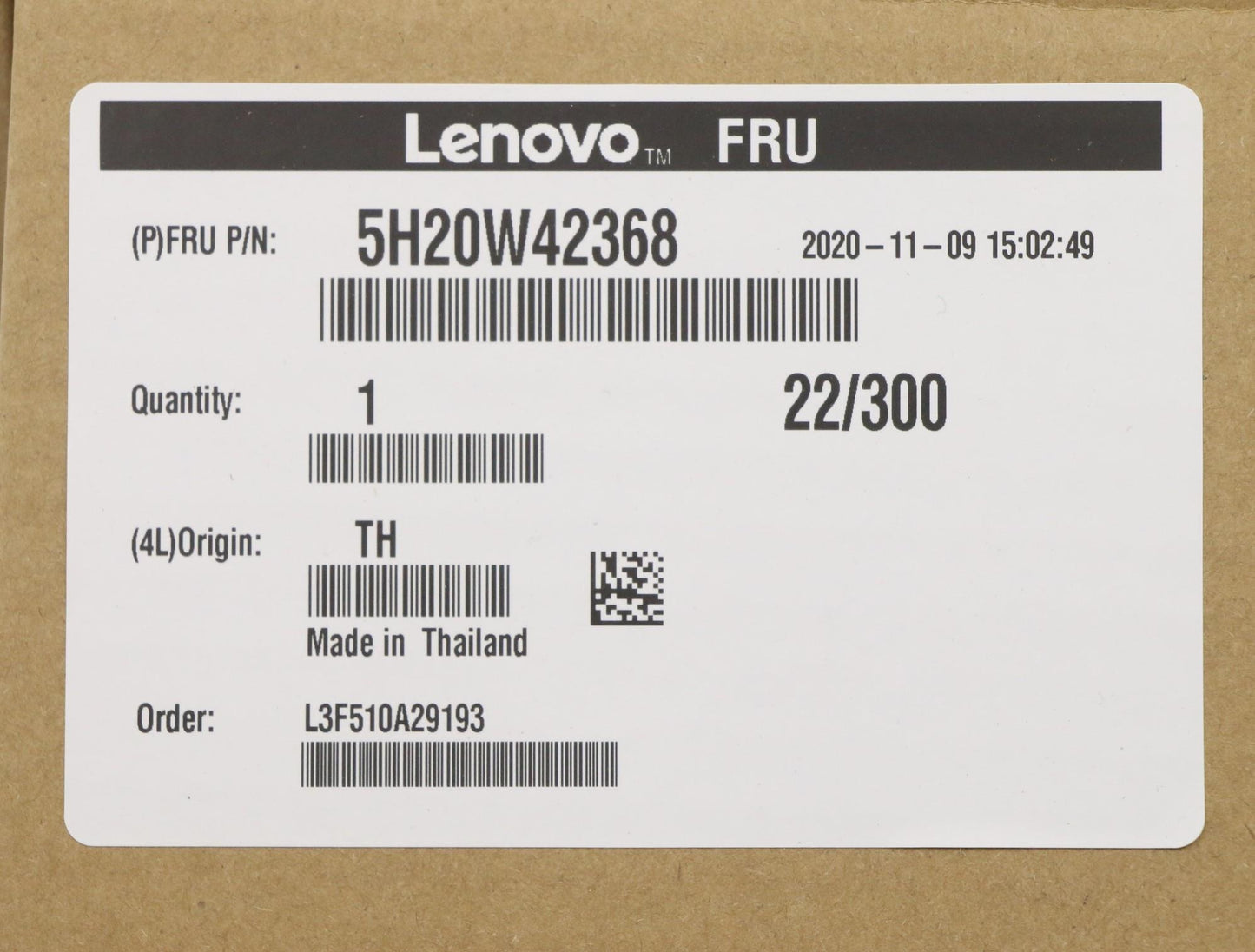 Lenovo 5H20W42368 Wd5000Lpzx-08Z10 5.4K 500G Hdd