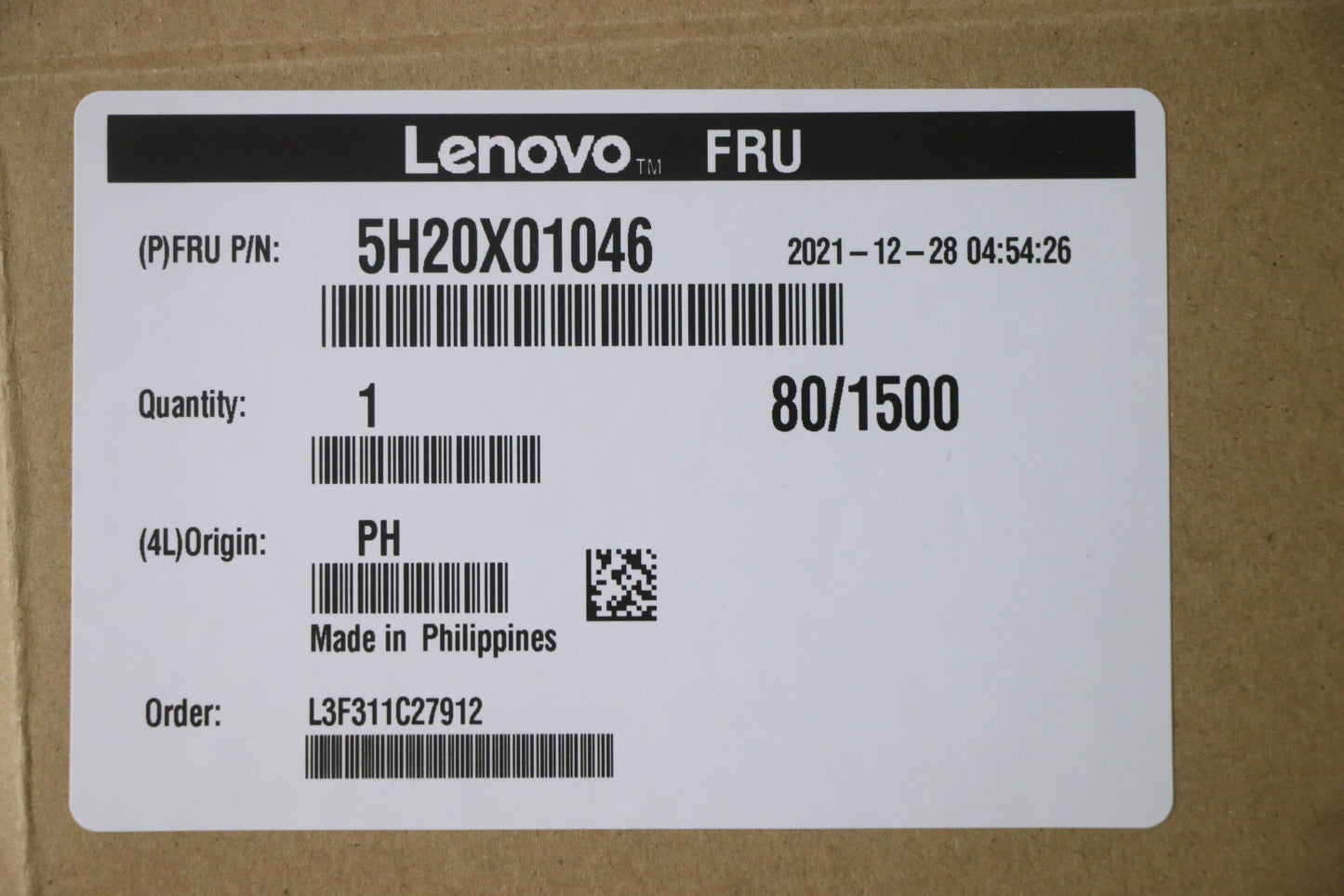 Lenovo Tsb Mq04 1T Hdd - 5H20X01046