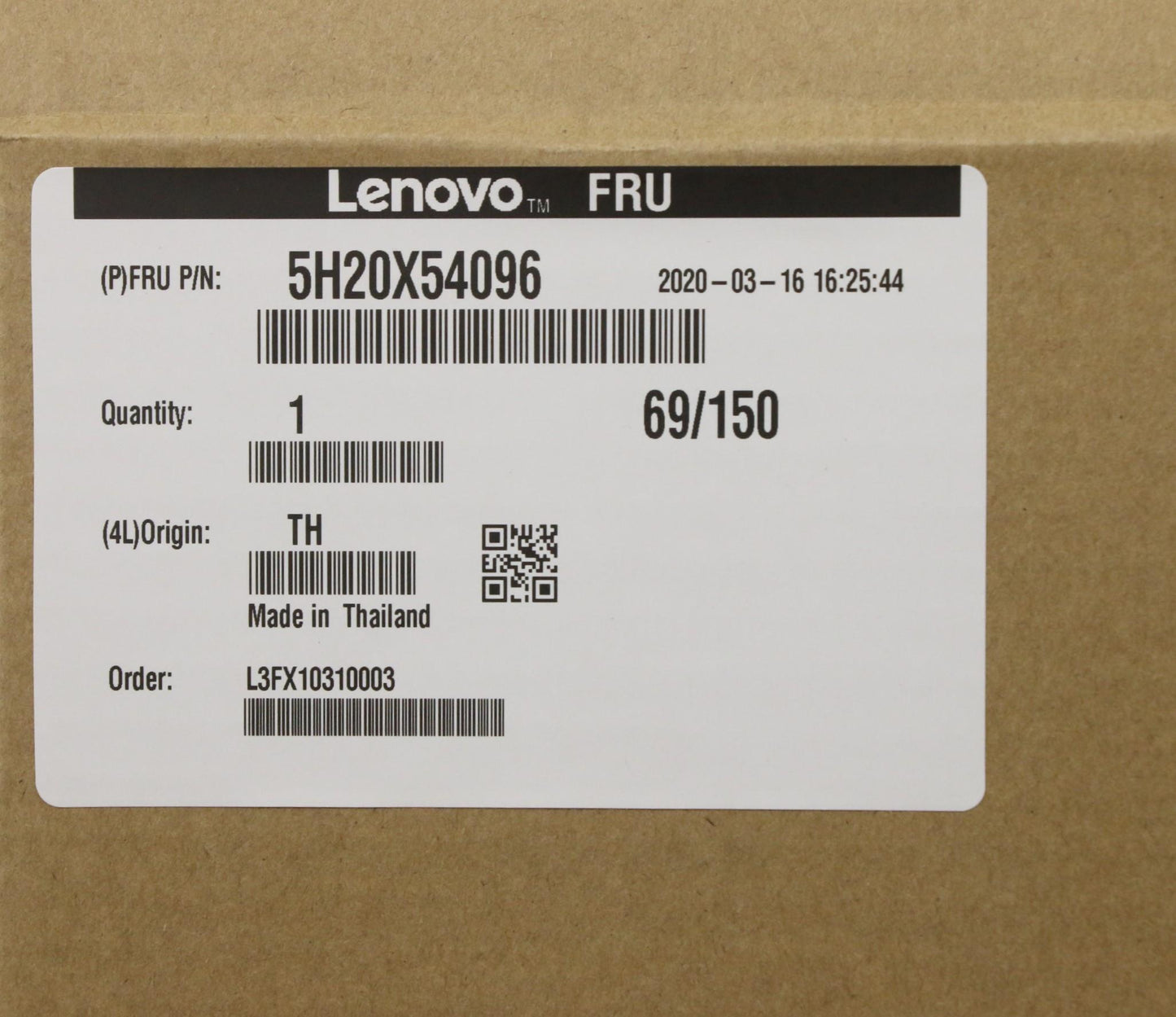 Lenovo Fru Cs-15Lc Asm Wd Mn1000S - 5H20X54096