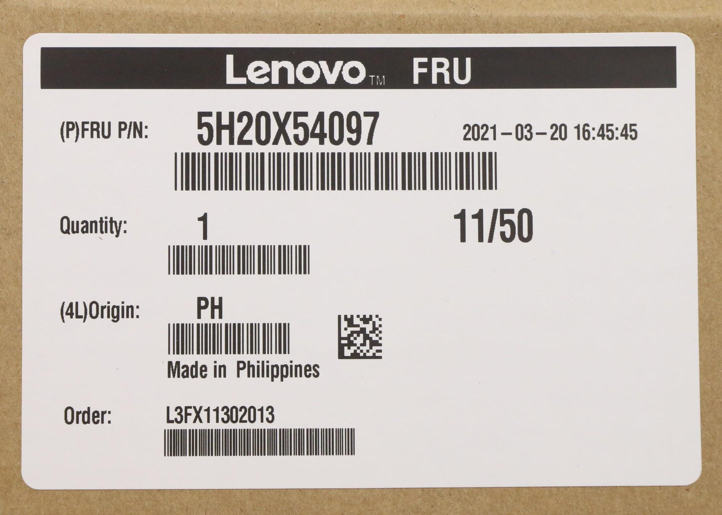 Lenovo Fru Cs-15Lc Asm Toshiba Mq04Ab - 5H20X54097