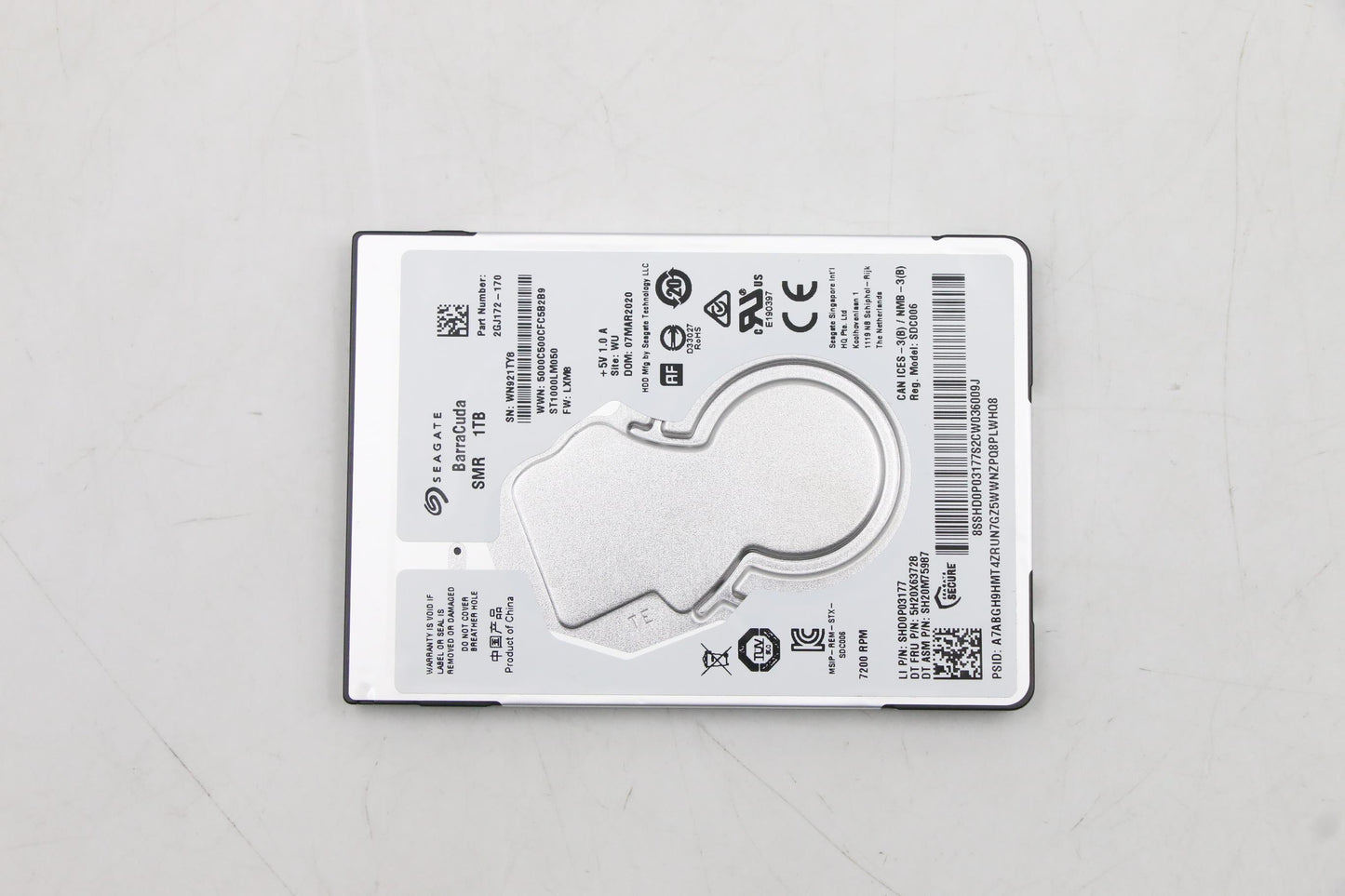 Lenovo Hdd_Asm 2.5In 1Tb 7200 Fips Hd - 5H20X63728
