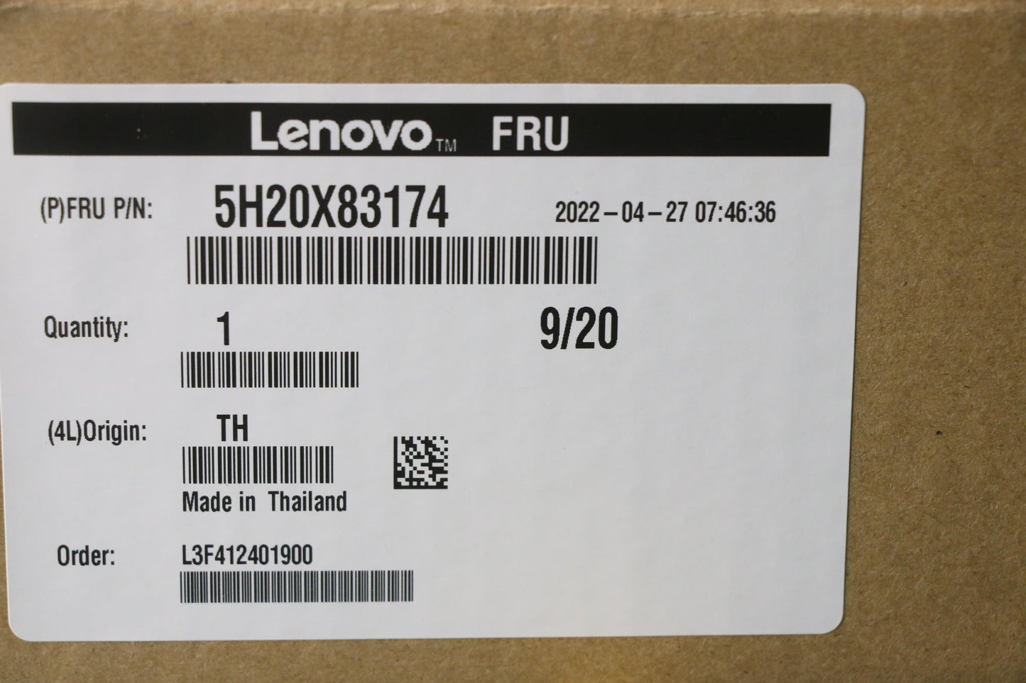 Lenovo Fru Wd 3.5 7.2K Sata 4T? - 5H20X83174